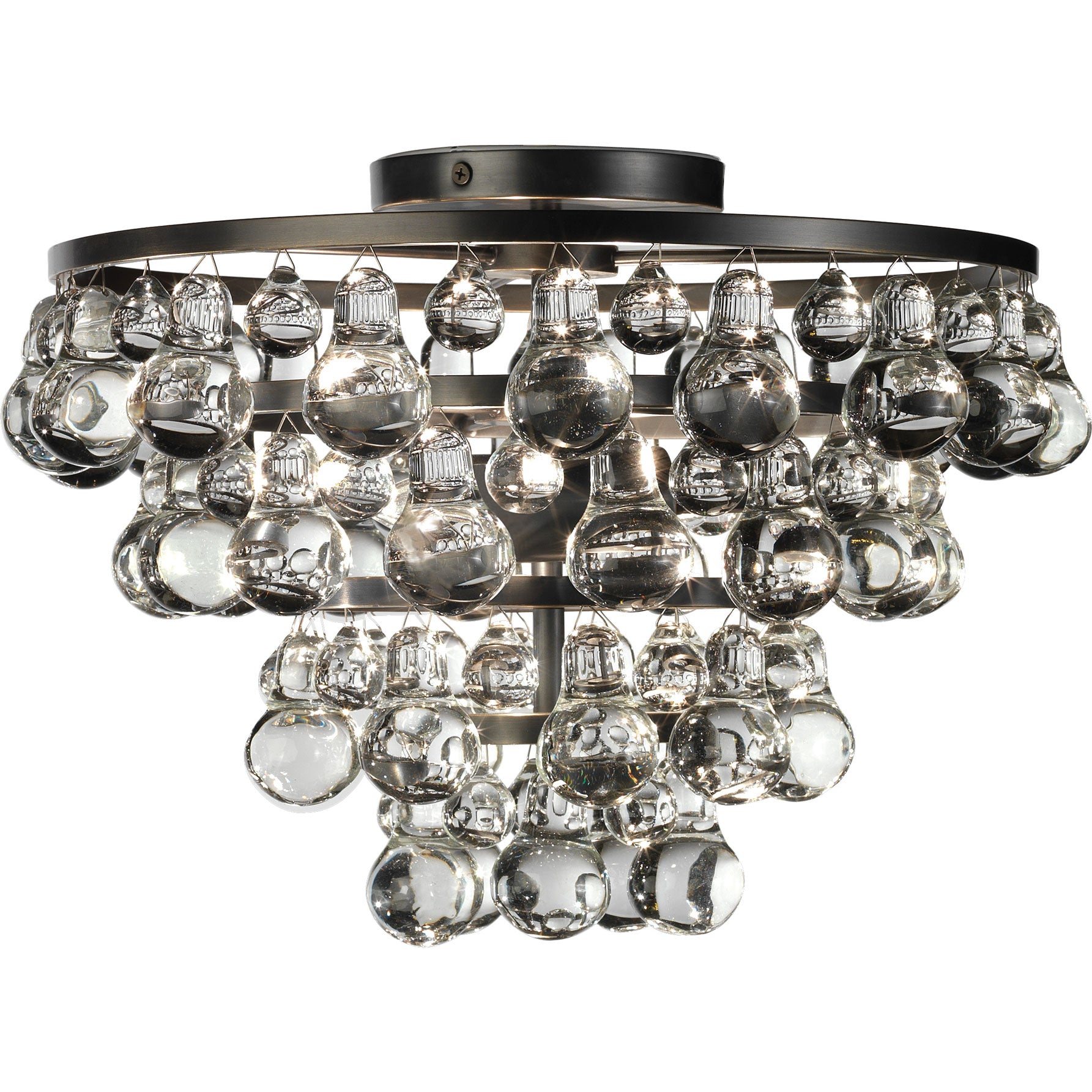 Bolzano Crystal Flushmount 16.75''W