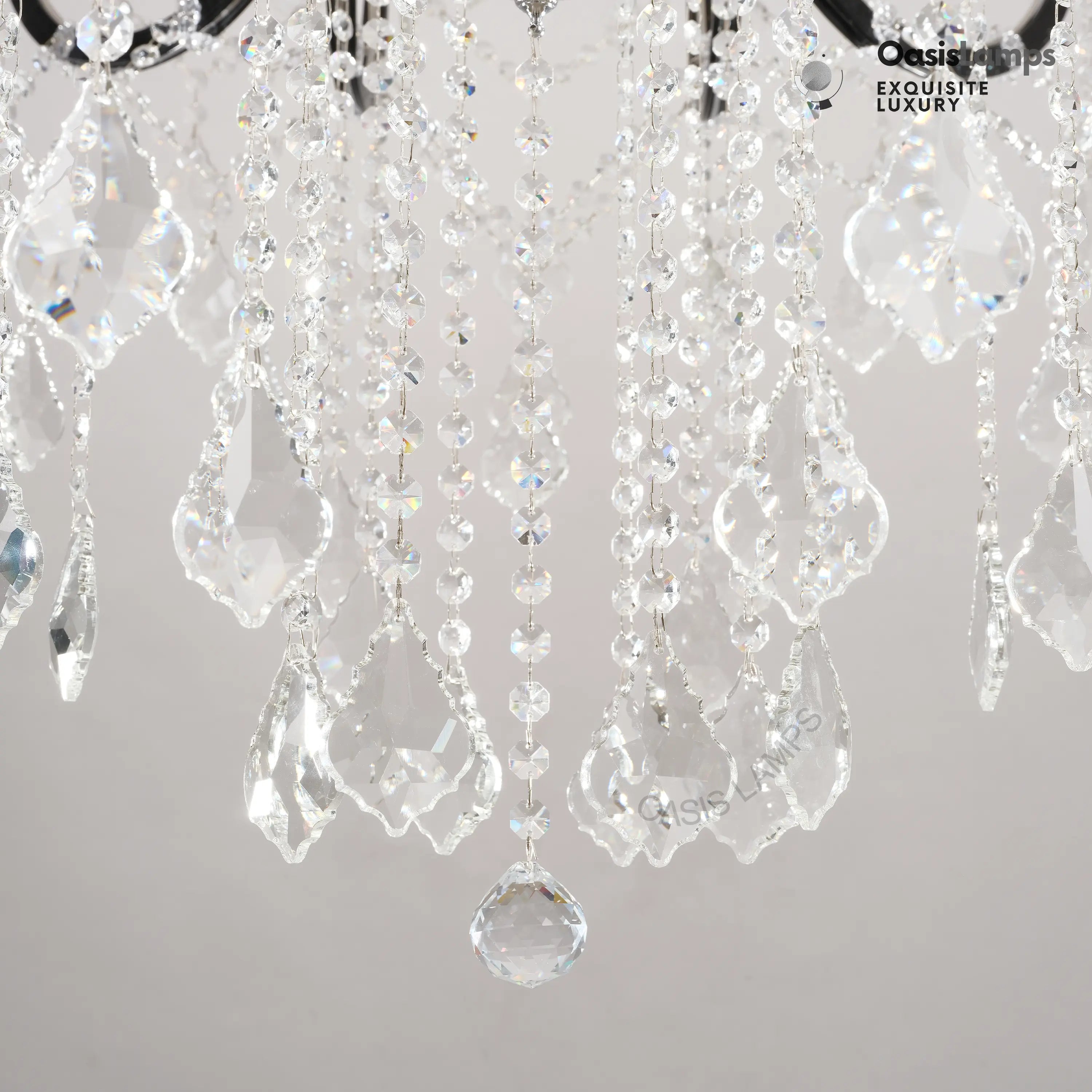 Crystal Candle Classical Chandelier 18" 40" 48"D