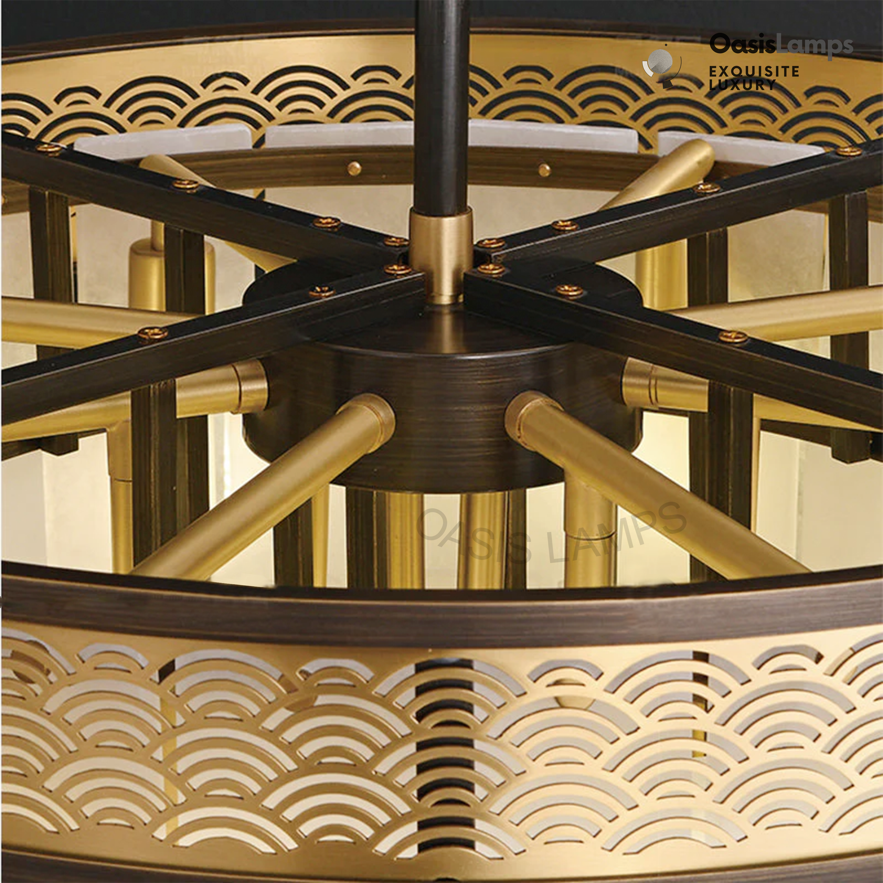 Dineve Marble Lorry Multi-layer Classic Chandelier