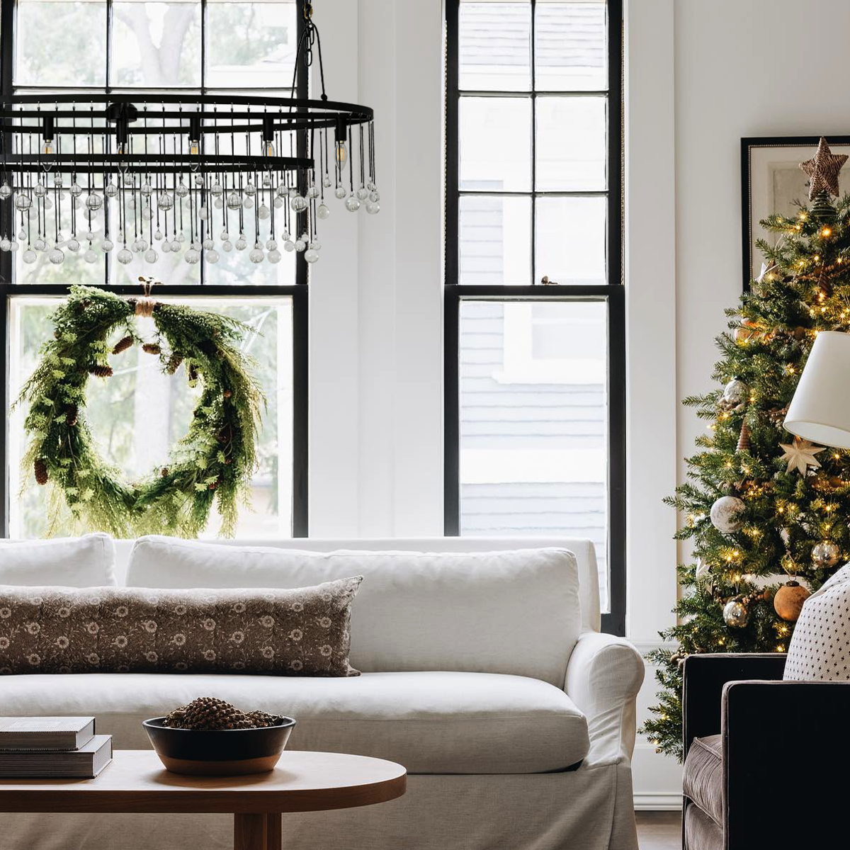 Crystal Ball Aubrey 7 Light Oval Chandelier