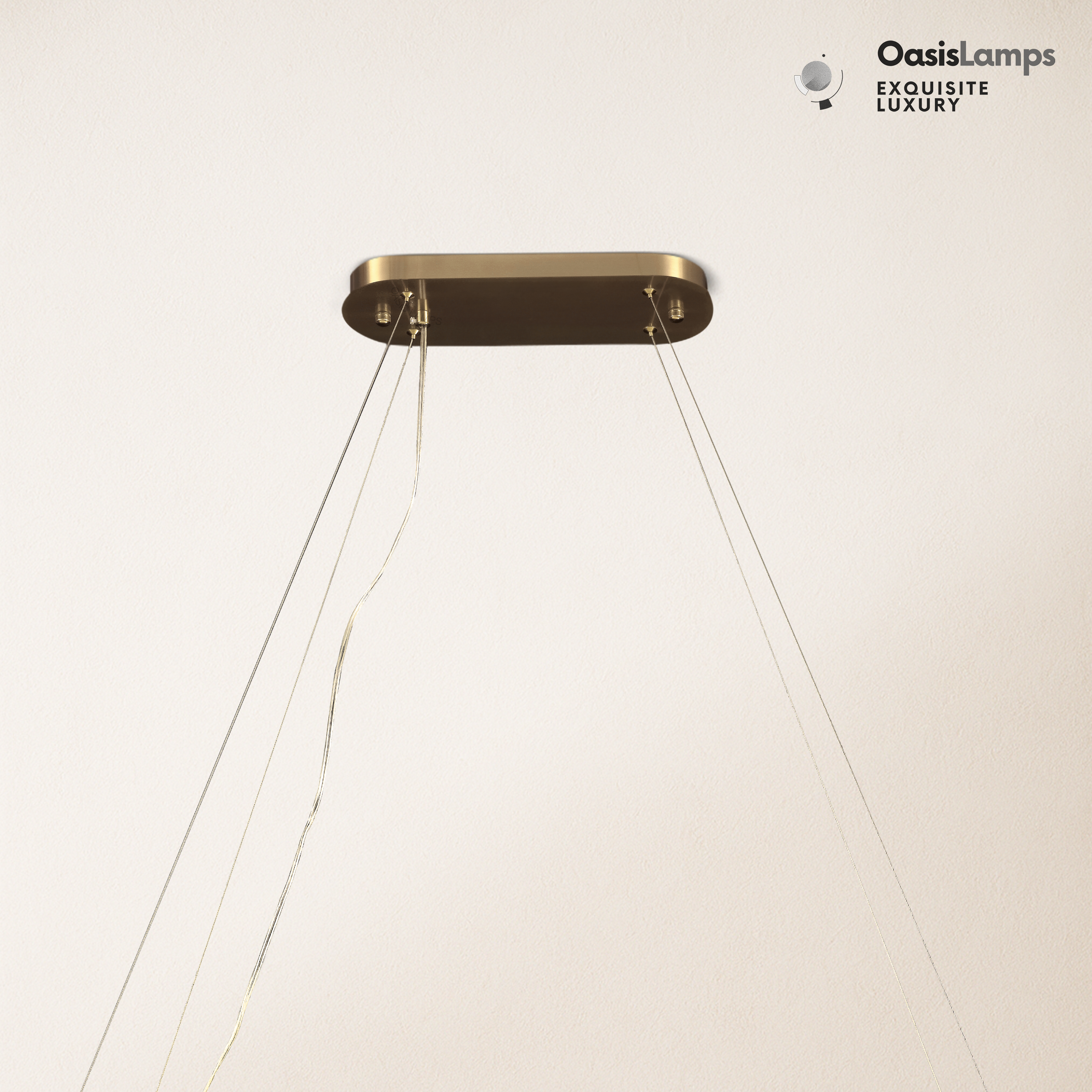 Sawyer Alabaster Rectangle Chandelier 40" 54"L#Color_Brass