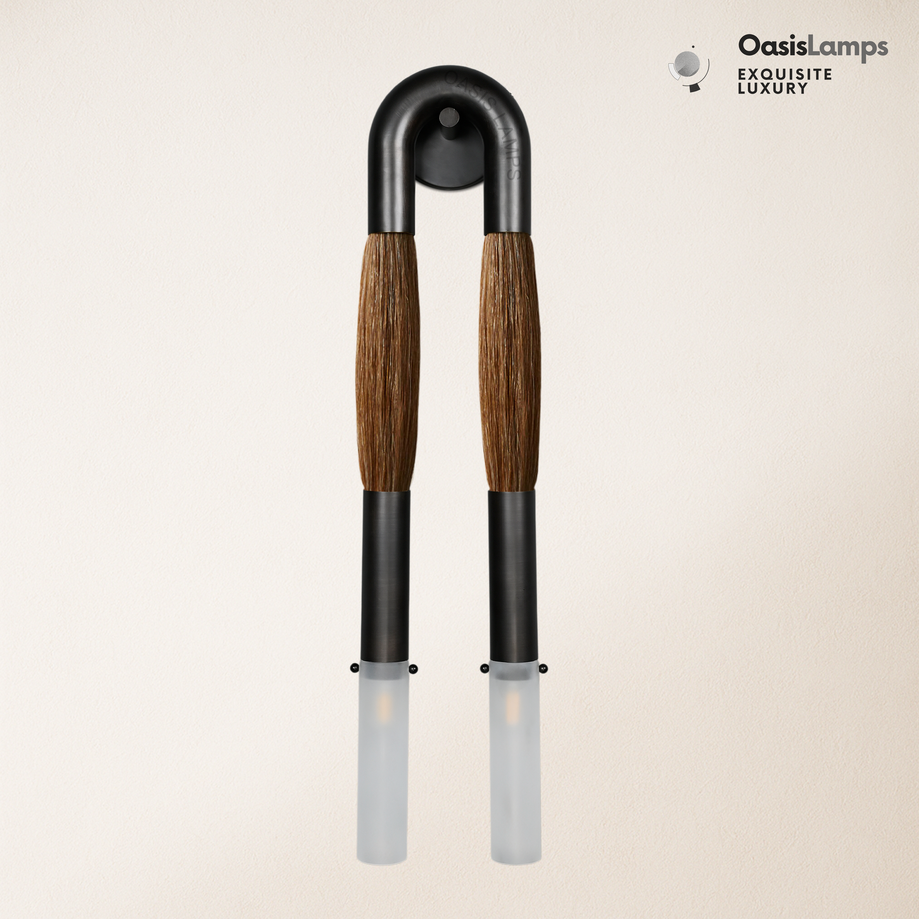 Horsehair Solid Brass Wall Sconce 30''H