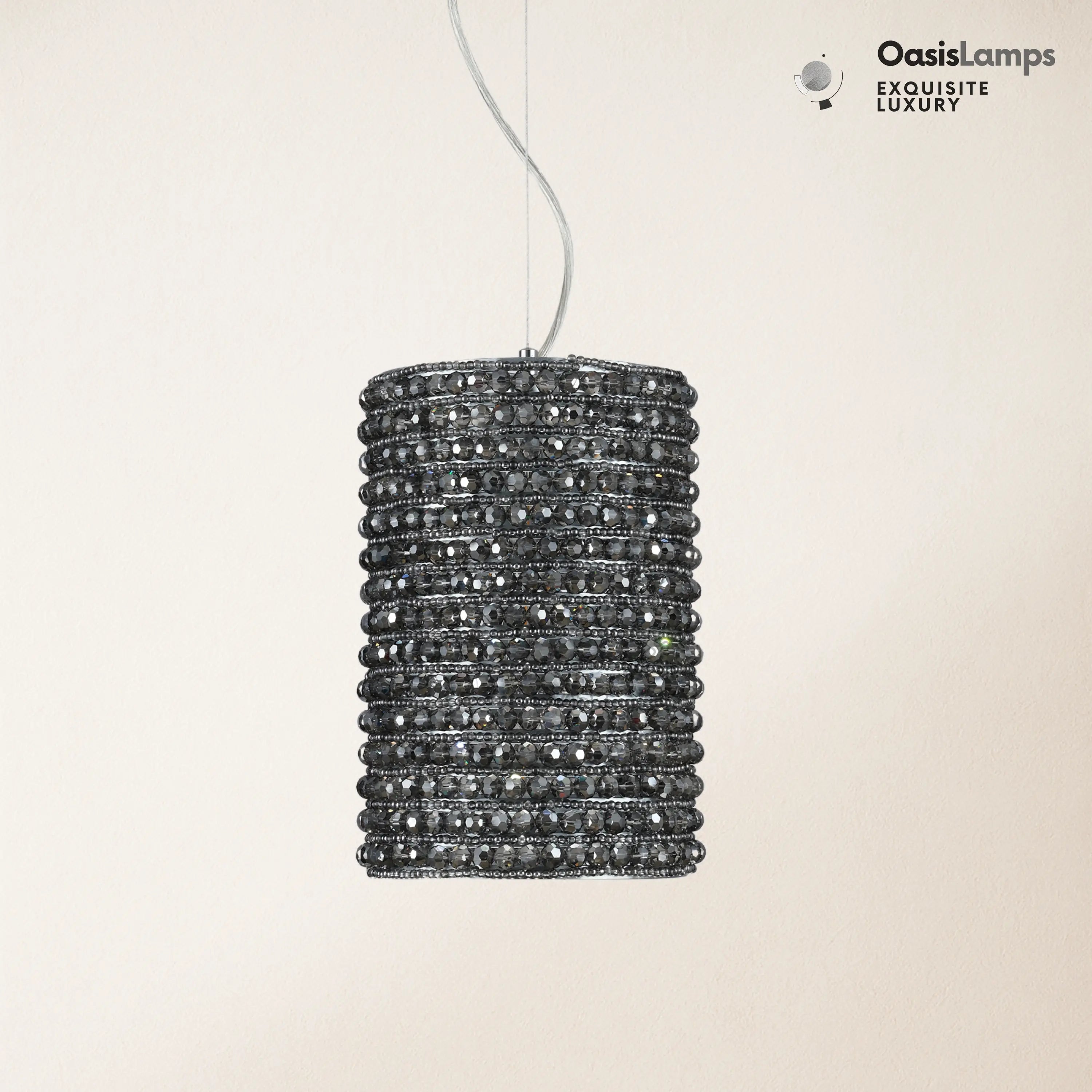 Stellar Beads Pendant Lights Smoke Clear 12"#Color_clear