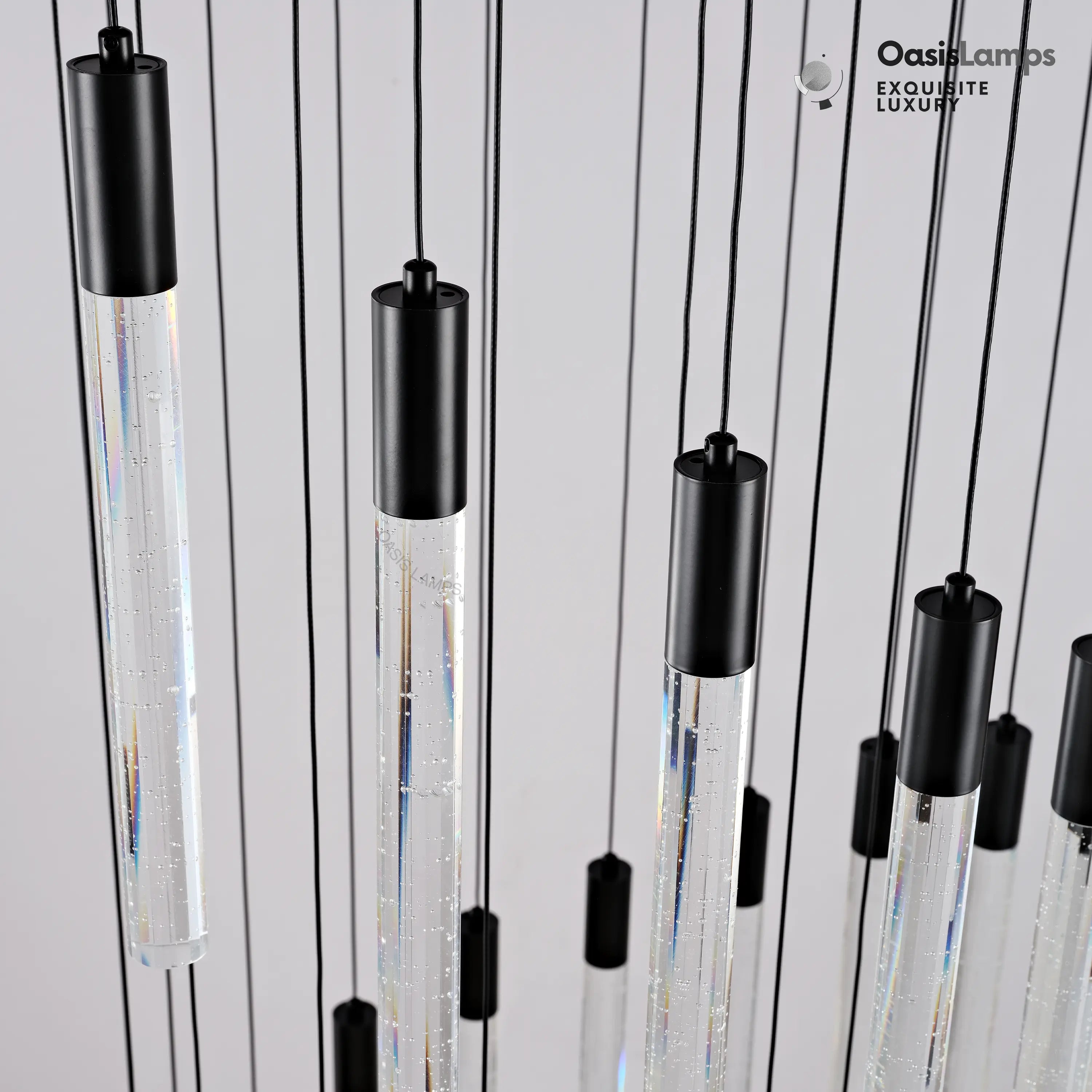 Nova Cascade Modern LED High Ceiling Chandelier 20'' 24''D