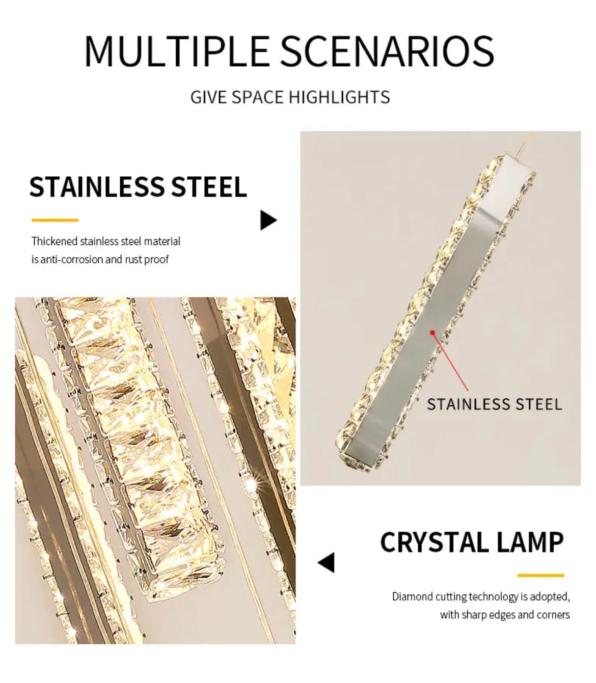 Angelica Foyer & Staircase Chandelier 19" 23" D