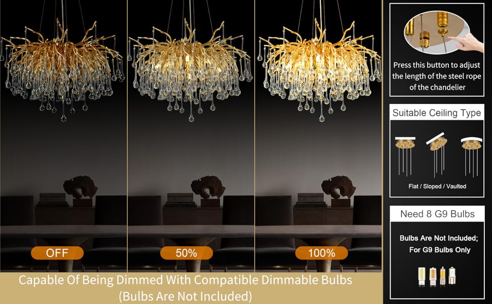 crystal chandeliers Raindrop pendant lighting