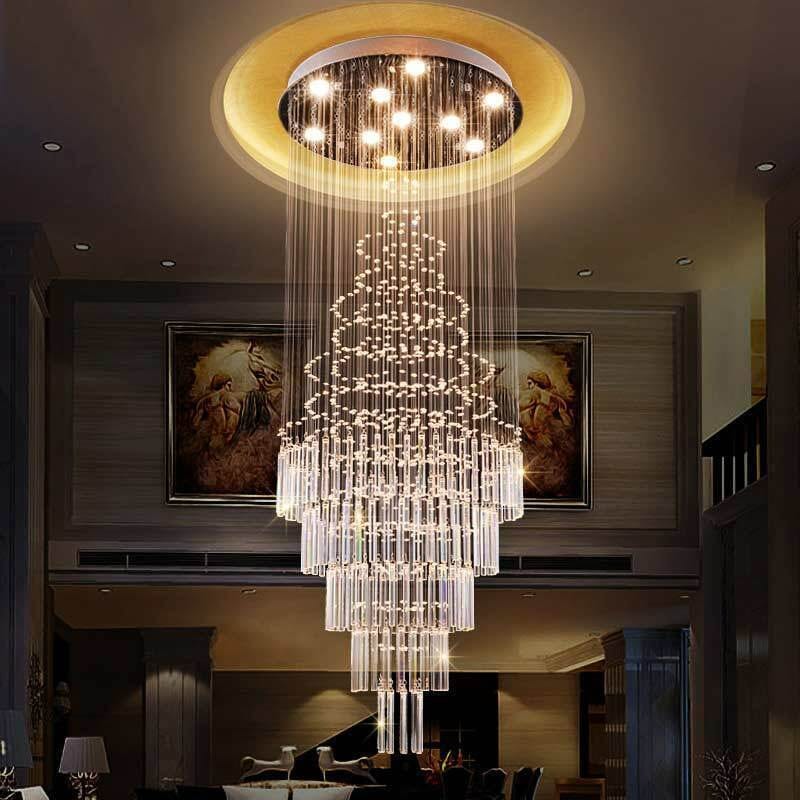 Albert Crystal Foyer & Staircase Chandelier 23" 31" 39" 47" D