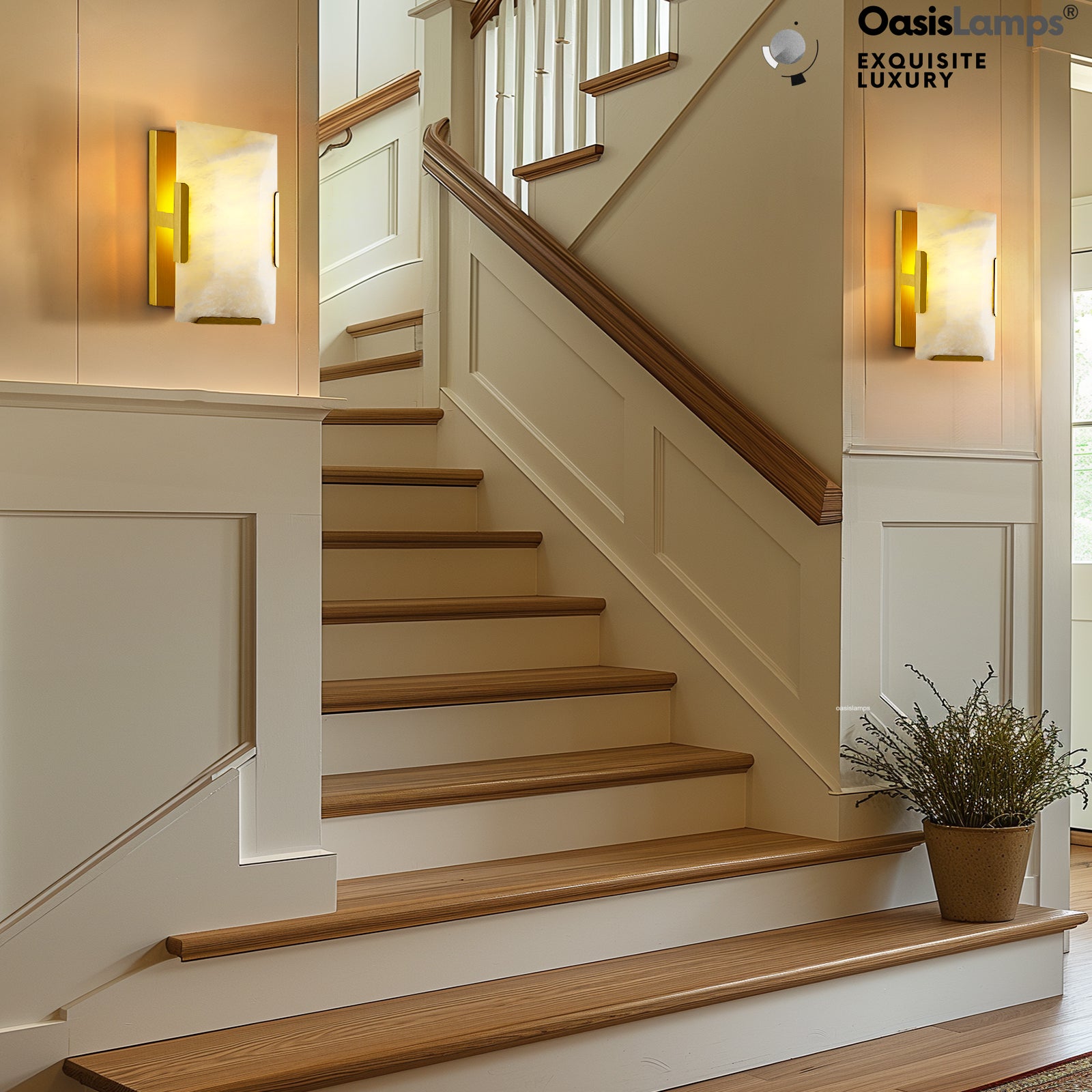 Maris Alabaster Wall Sconce 9.8"H#color_brass