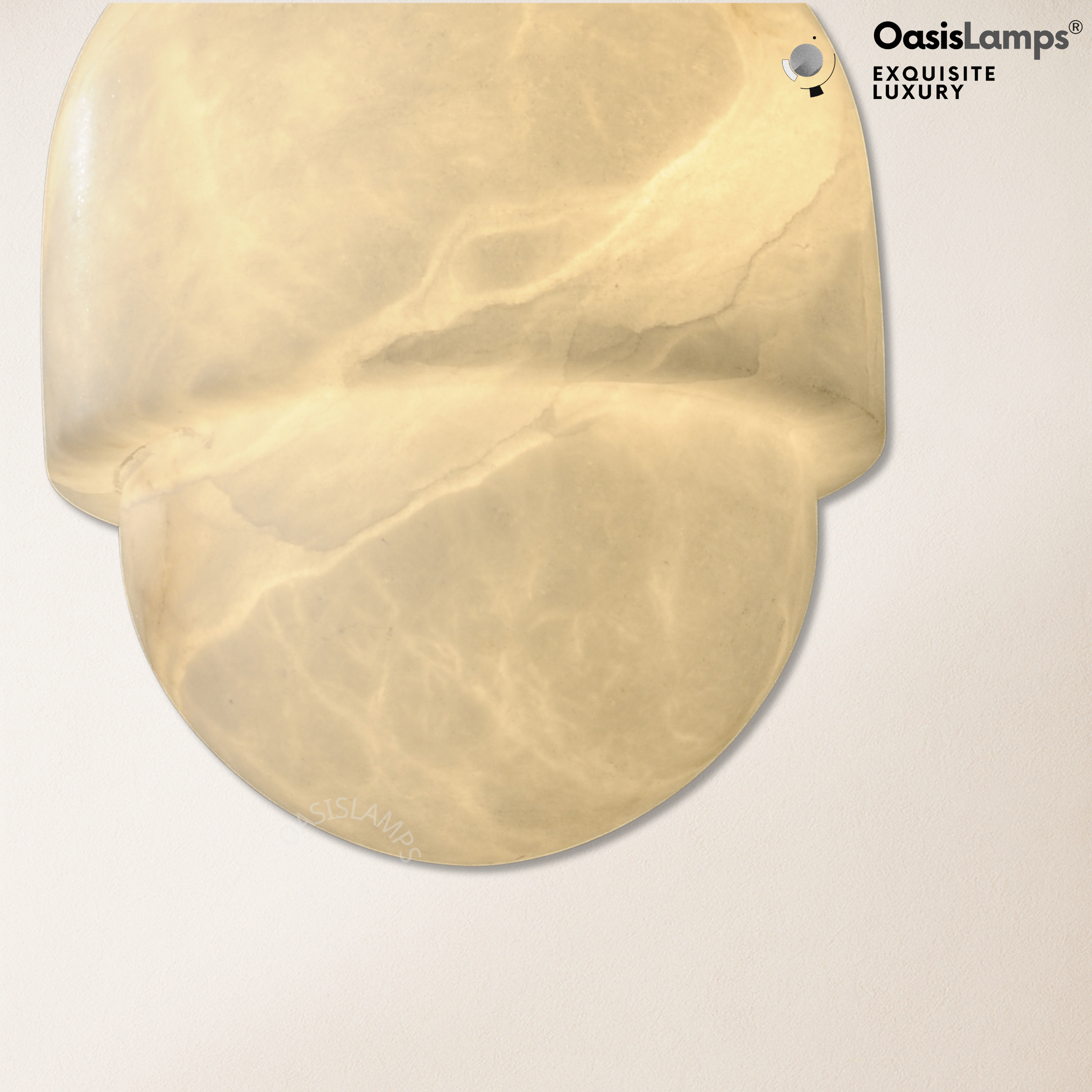 Hecate Alabaster Modern Pendant 6'' 7''D#color_brass