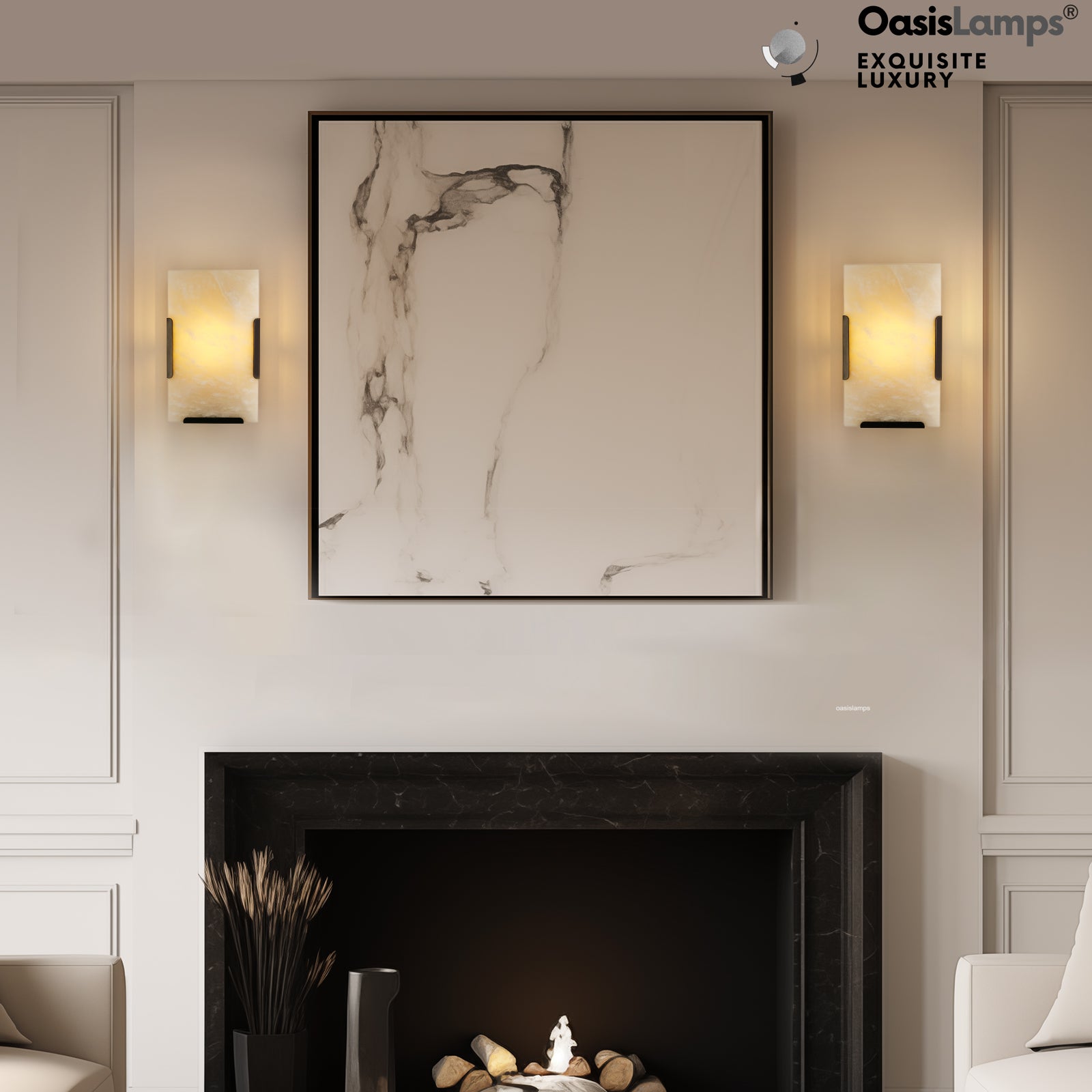 Maris Alabaster Wall Sconce 9.8"H#color_bronze