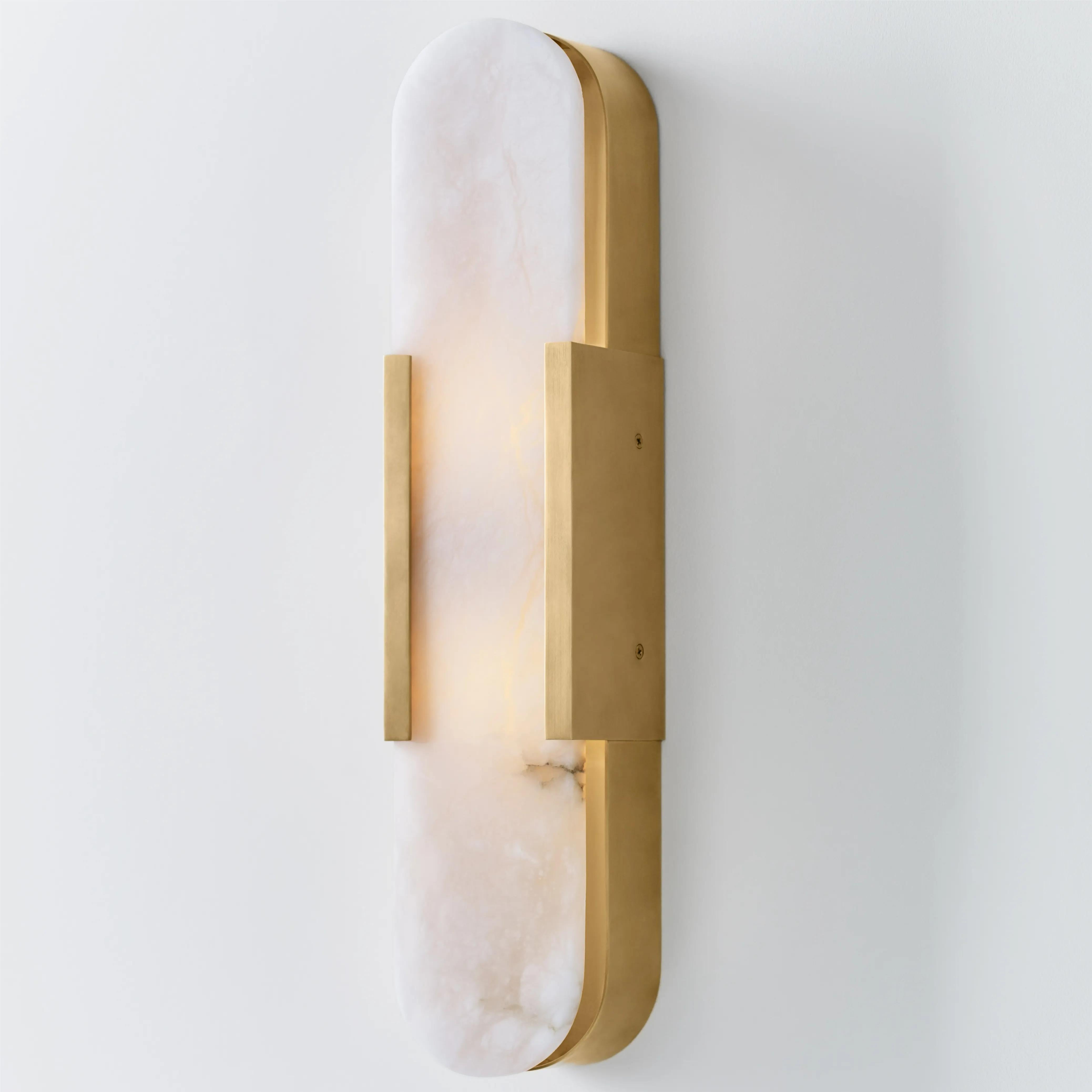 Theseus Alabaster Linear Sconce 10‘’ 20'' 28''H