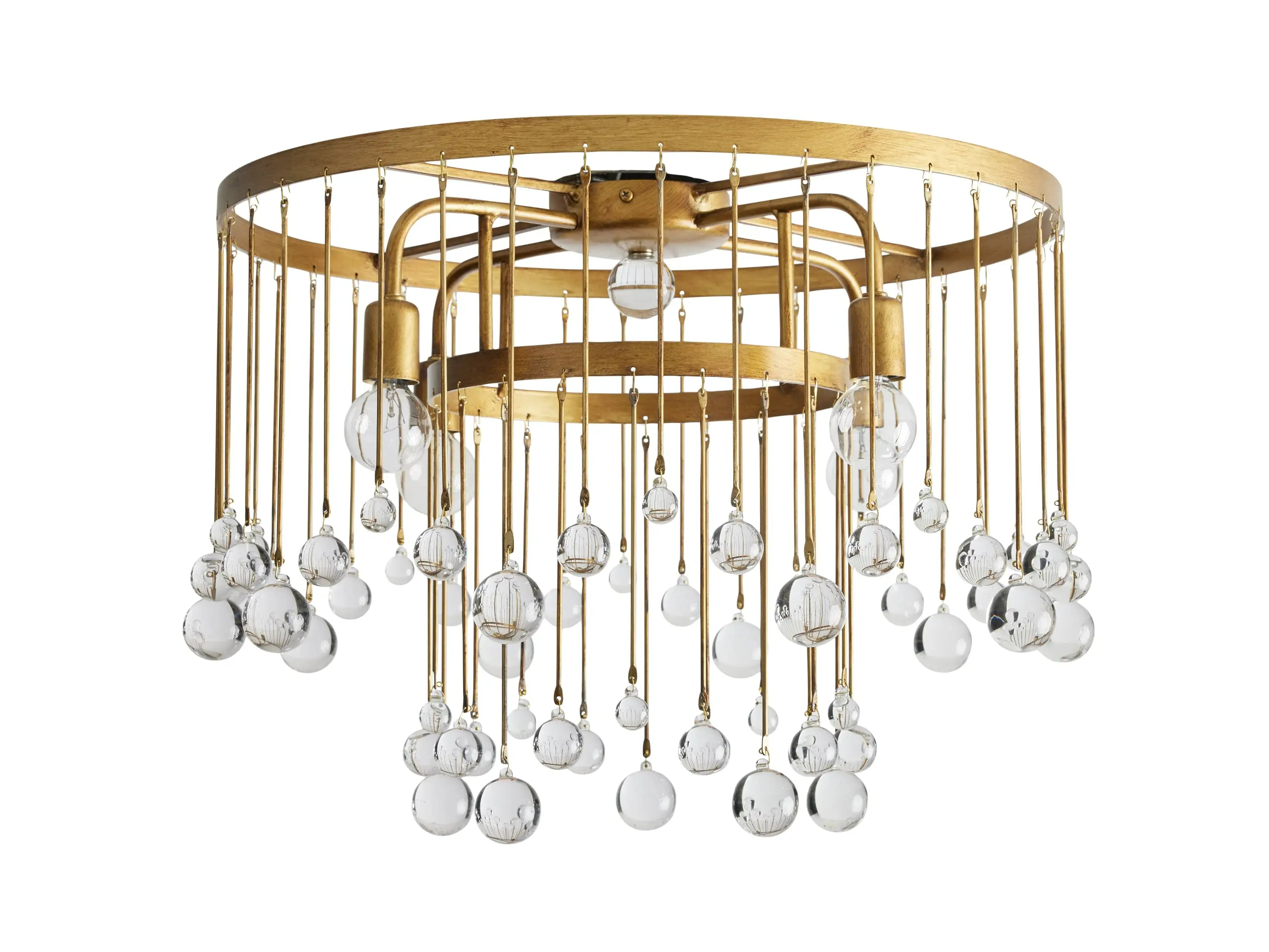 Crystal Ball Aubrey Flushmount