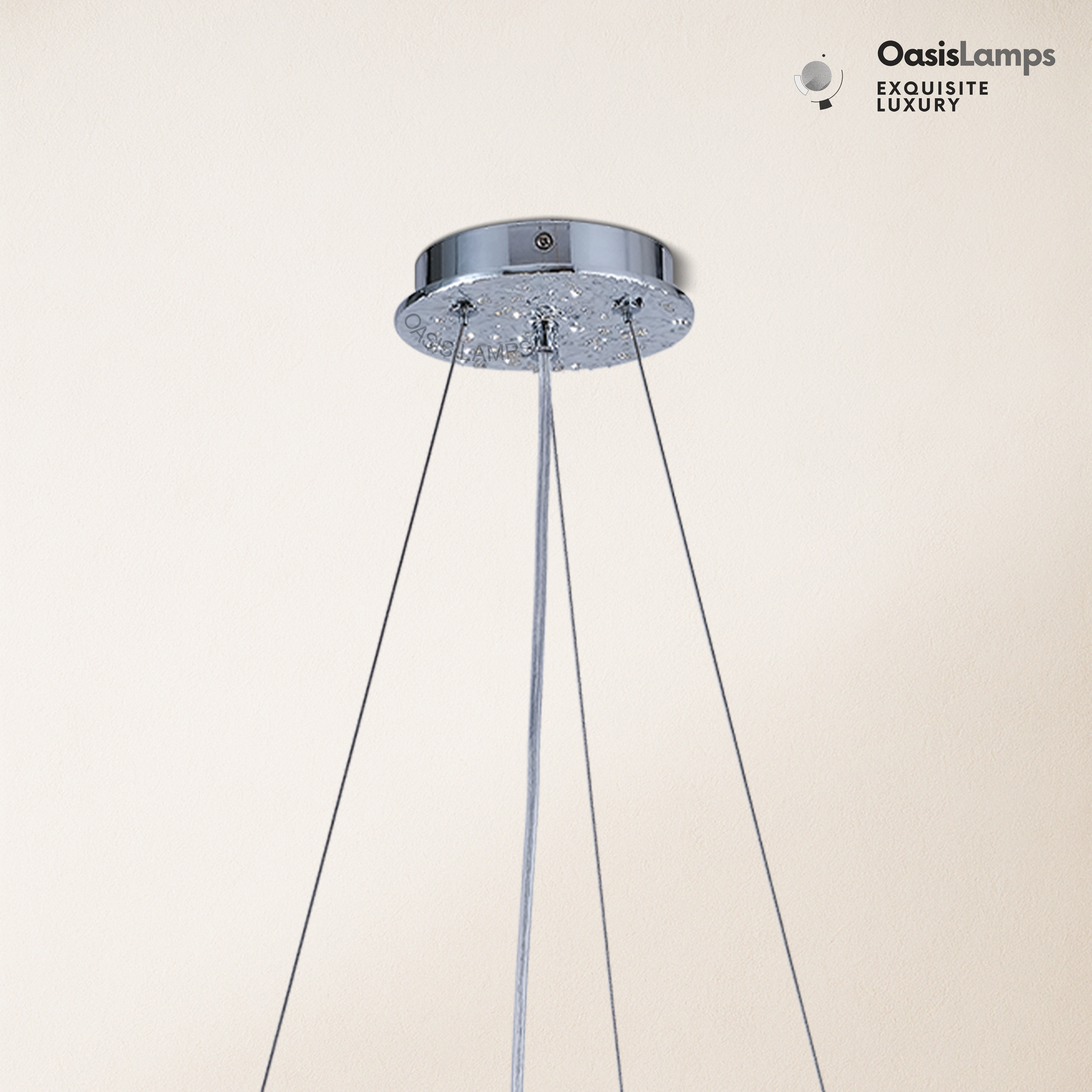 Frostleaf Cascade Branch Crystal Round Chandelier 30" 40" D#color_Silver