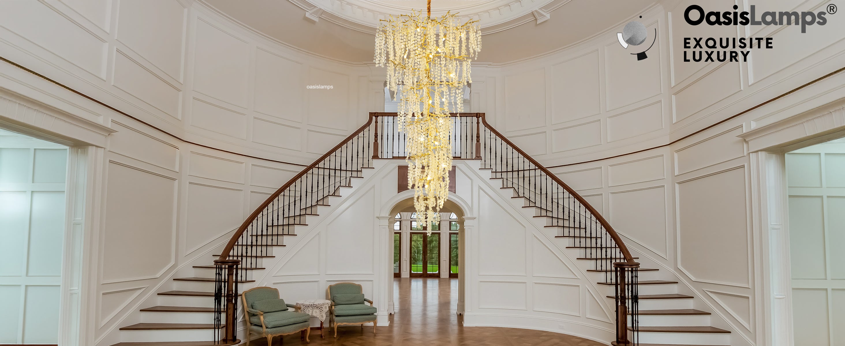 Shiro Noda Crystal Tree Branch Chandelier 95"