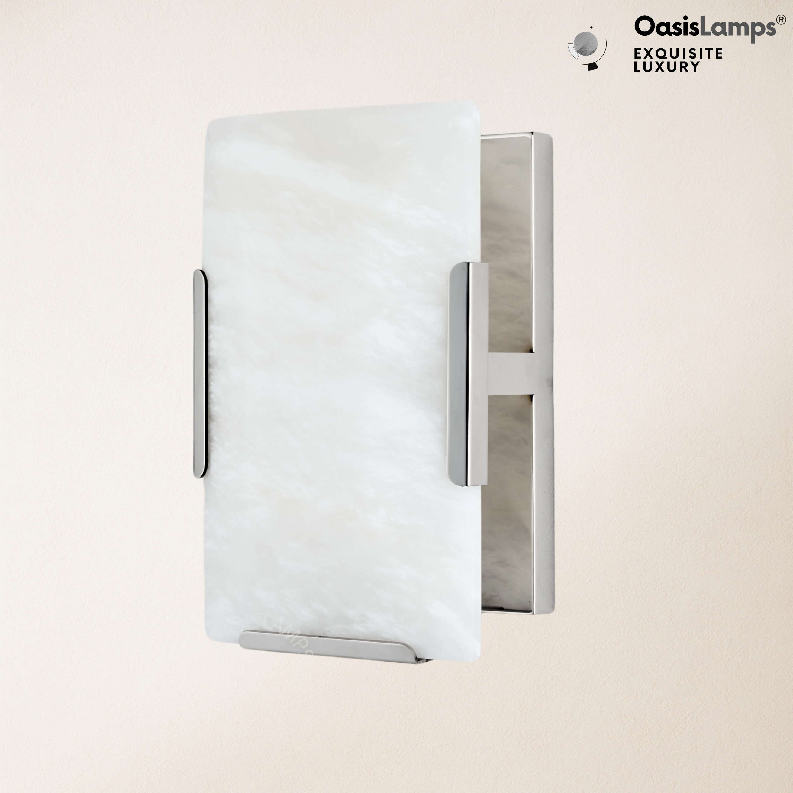 Maris Alabaster Wall Sconce 9.8"H#color_nickel