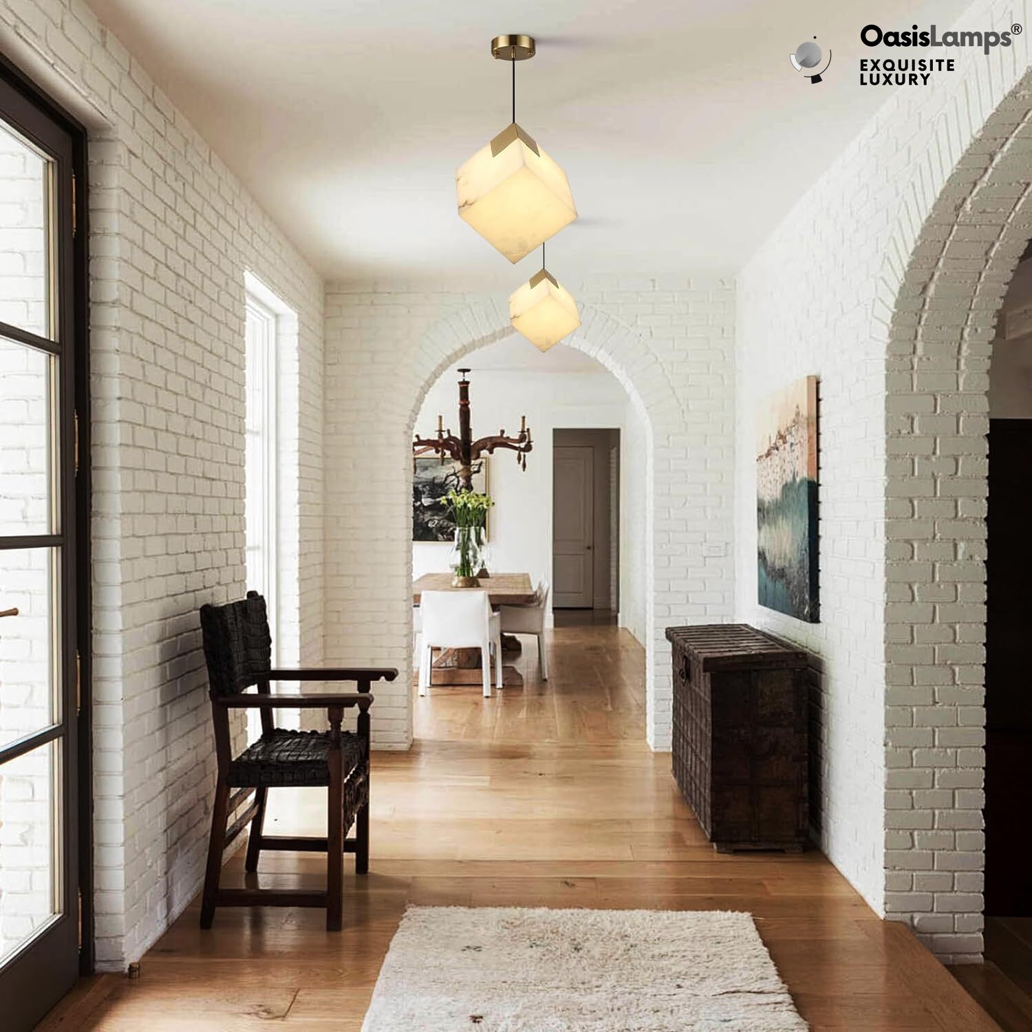 Dave Alabaster Pendant Light