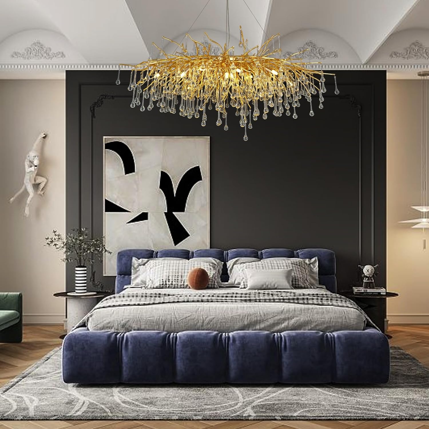 Teardrop Tree Branch Chandelier 23" 47"