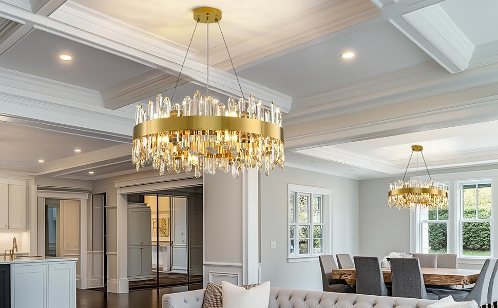 24inch Modern Crystal Chandelier