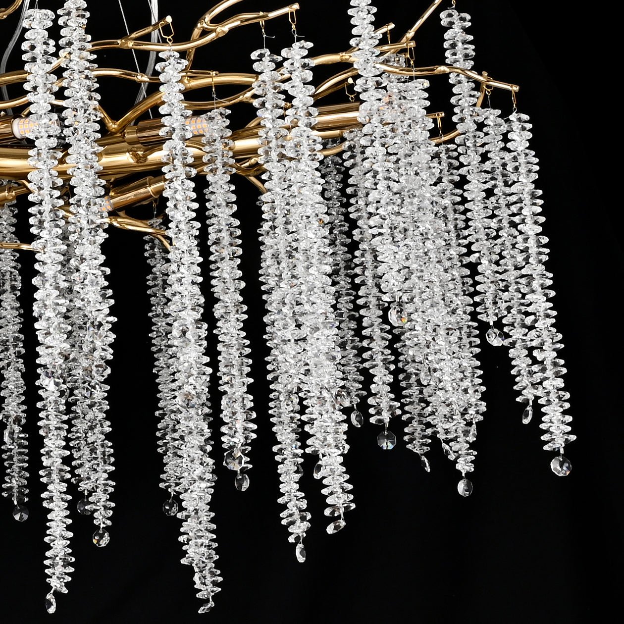 Snow Tree Crystal Rainfall Branch Chandelier