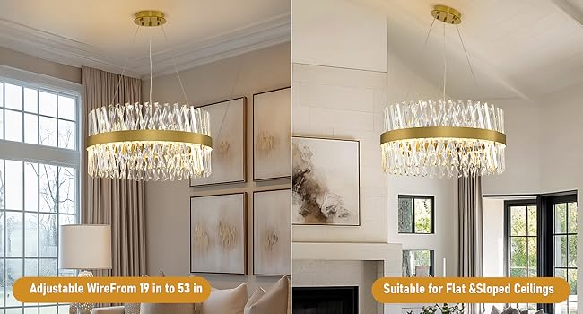 24 inch crystal chandelier