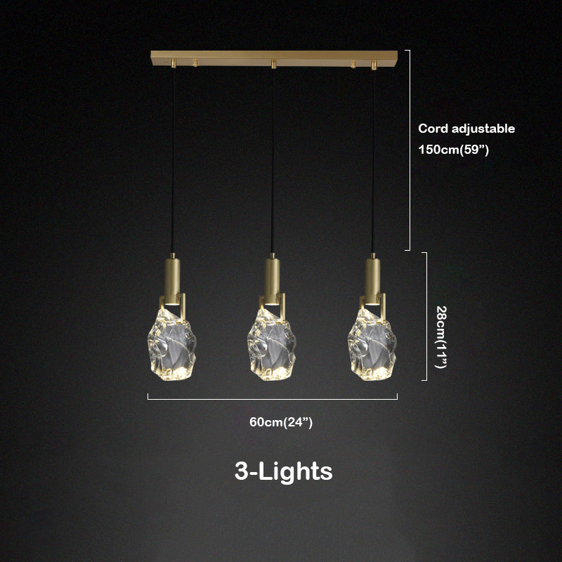 Irregular Crystal Pendant Lighting