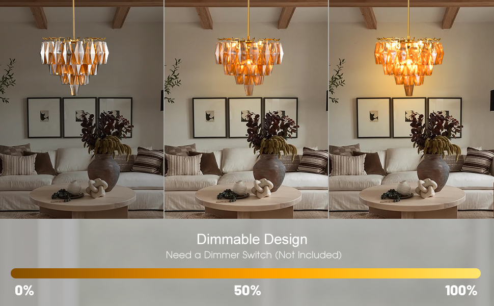 dimmable dining room chandelier