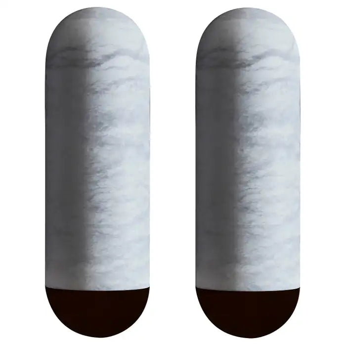 Alabaster Curved and Elongated Wall Sconces 14''H