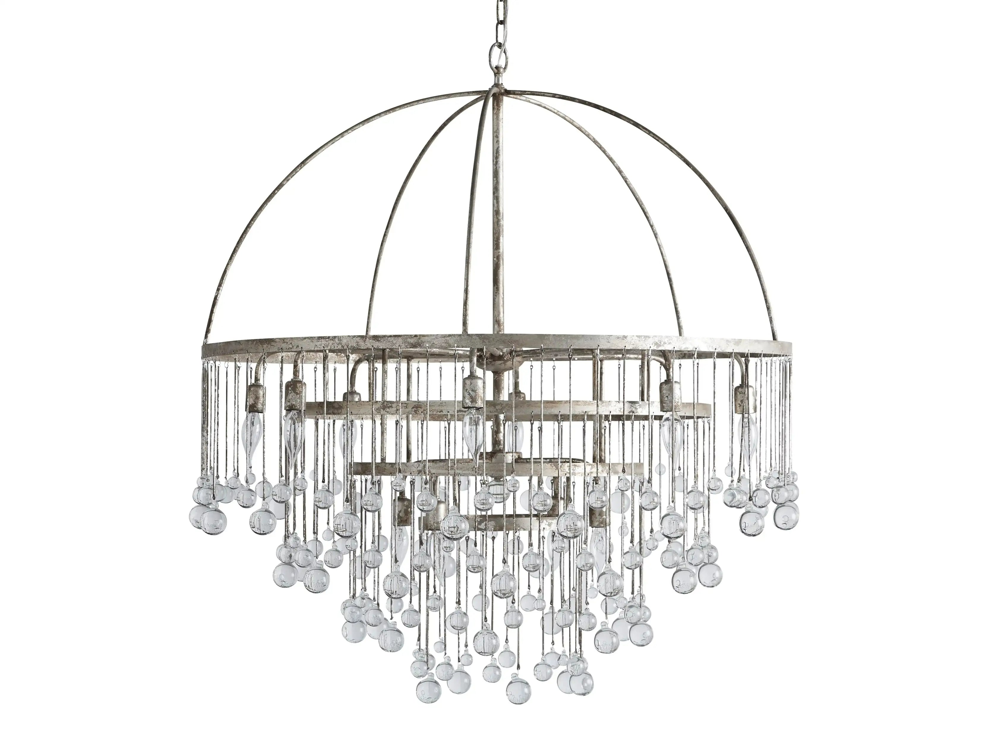 Crystal Ball Aubrey 4 Tier Chandelier