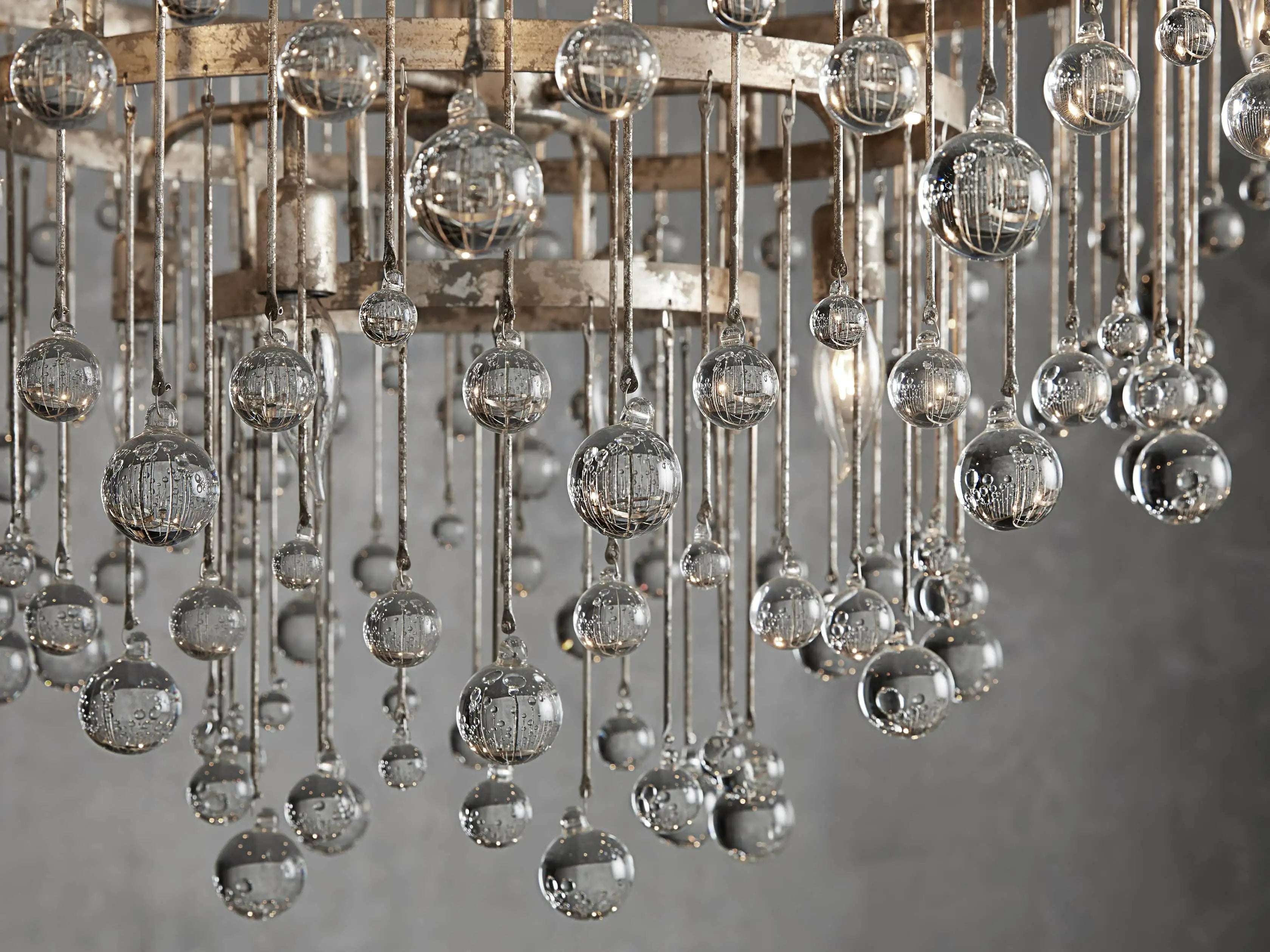 Crystal Ball Aubrey 4 Tier Chandelier