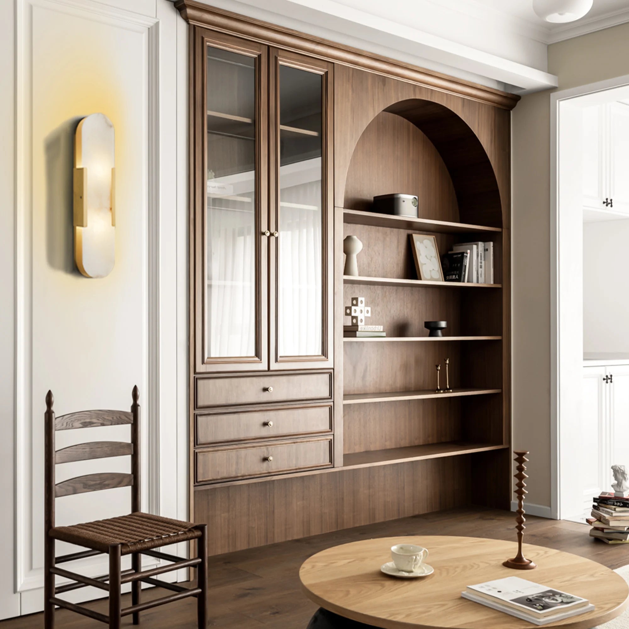 Theseus Alabaster Linear Sconce 10‘’ 20'' 28''H