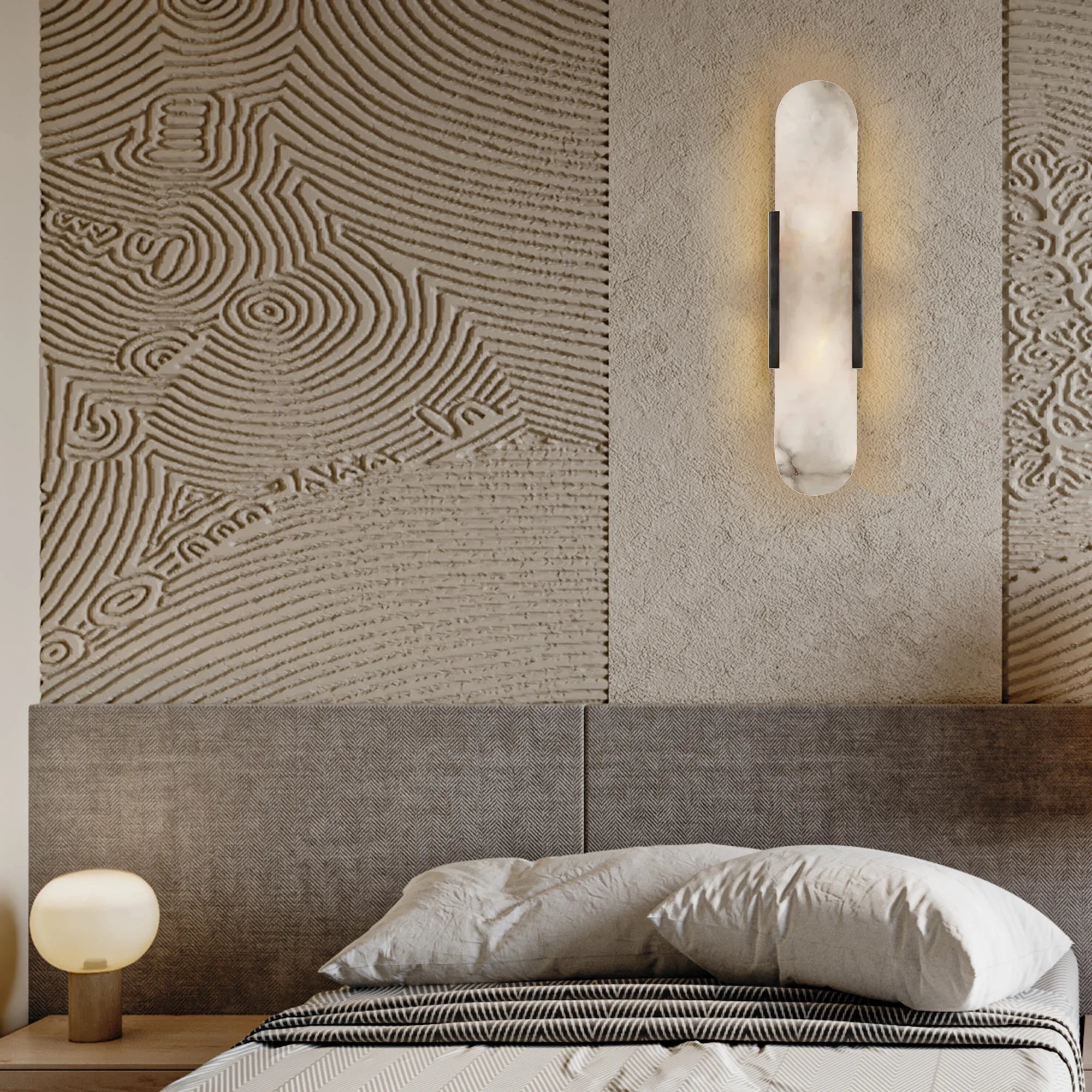 Theseus Alabaster Linear Sconce 10‘’ 20'' 28''H