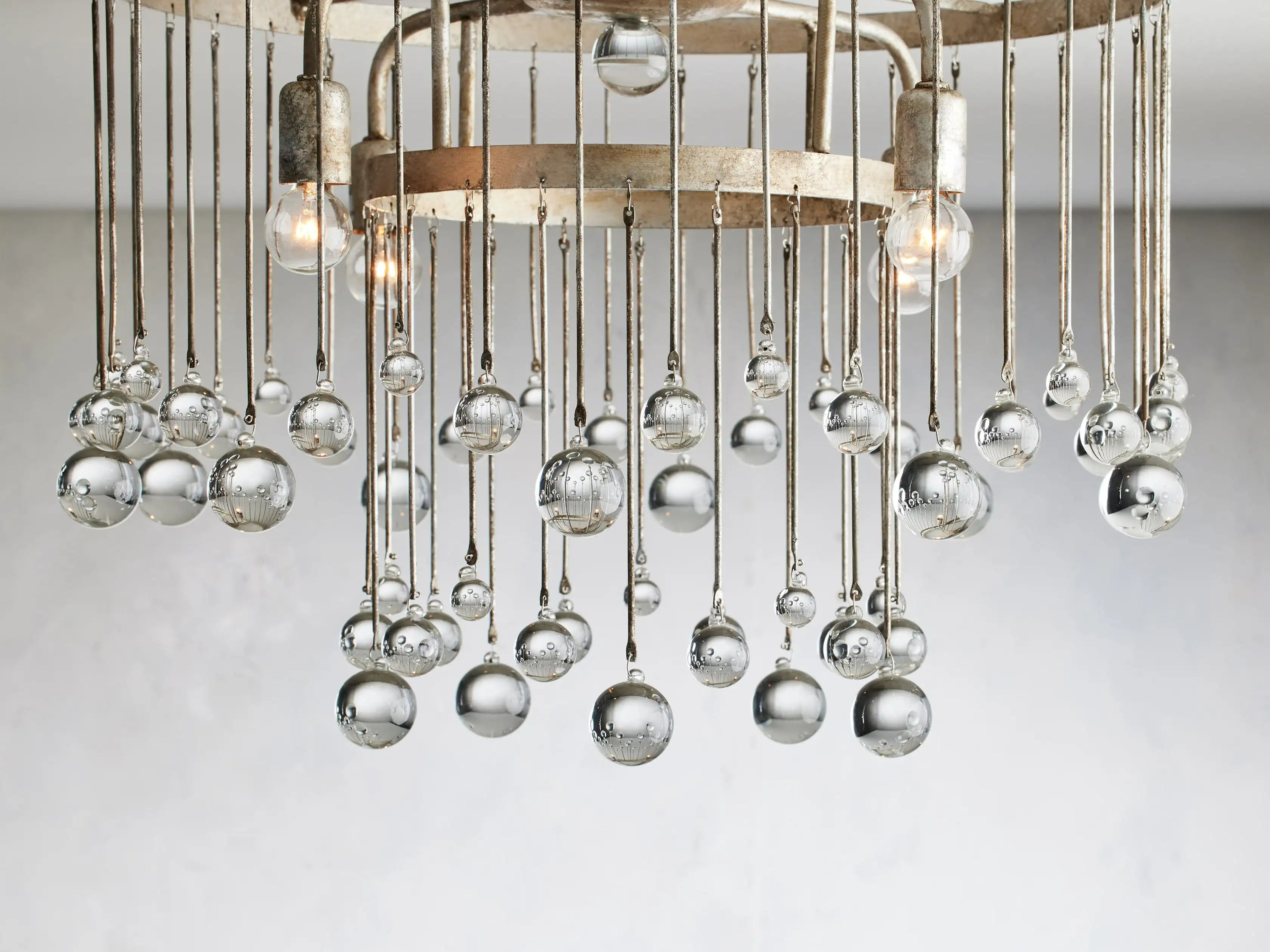 Crystal Ball Aubrey Flushmount