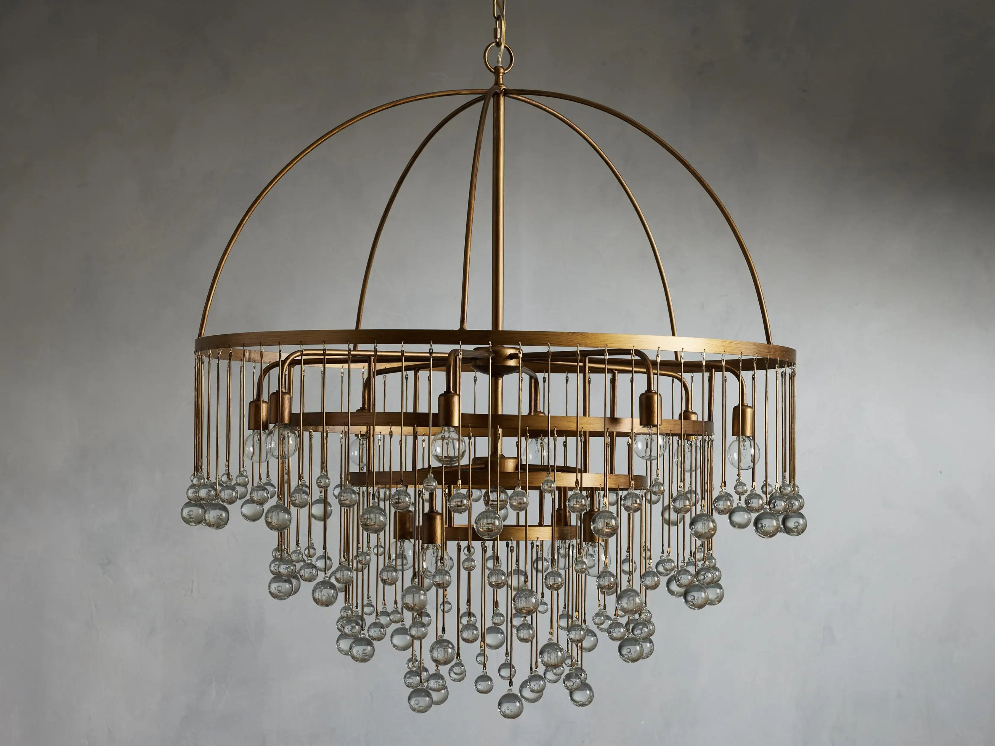 Crystal Ball Aubrey 4 Tier Chandelier