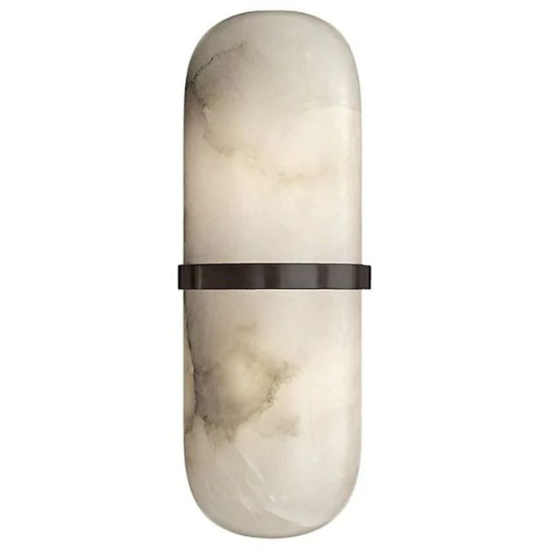 Theseus Alabaster Capsule Wall Sconce 12.5"H