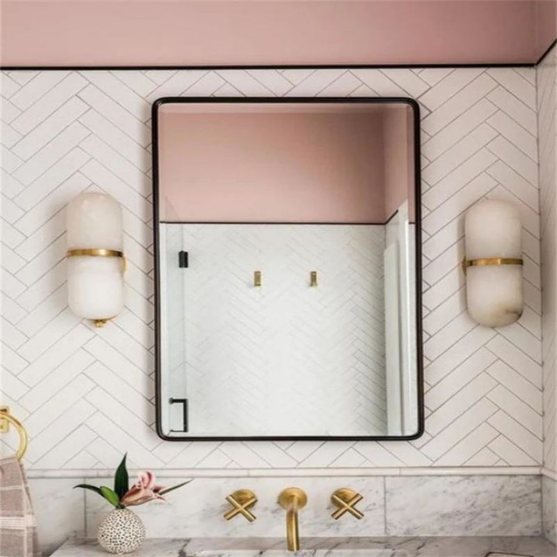 Theseus Alabaster Capsule Wall Sconce 12.5"H