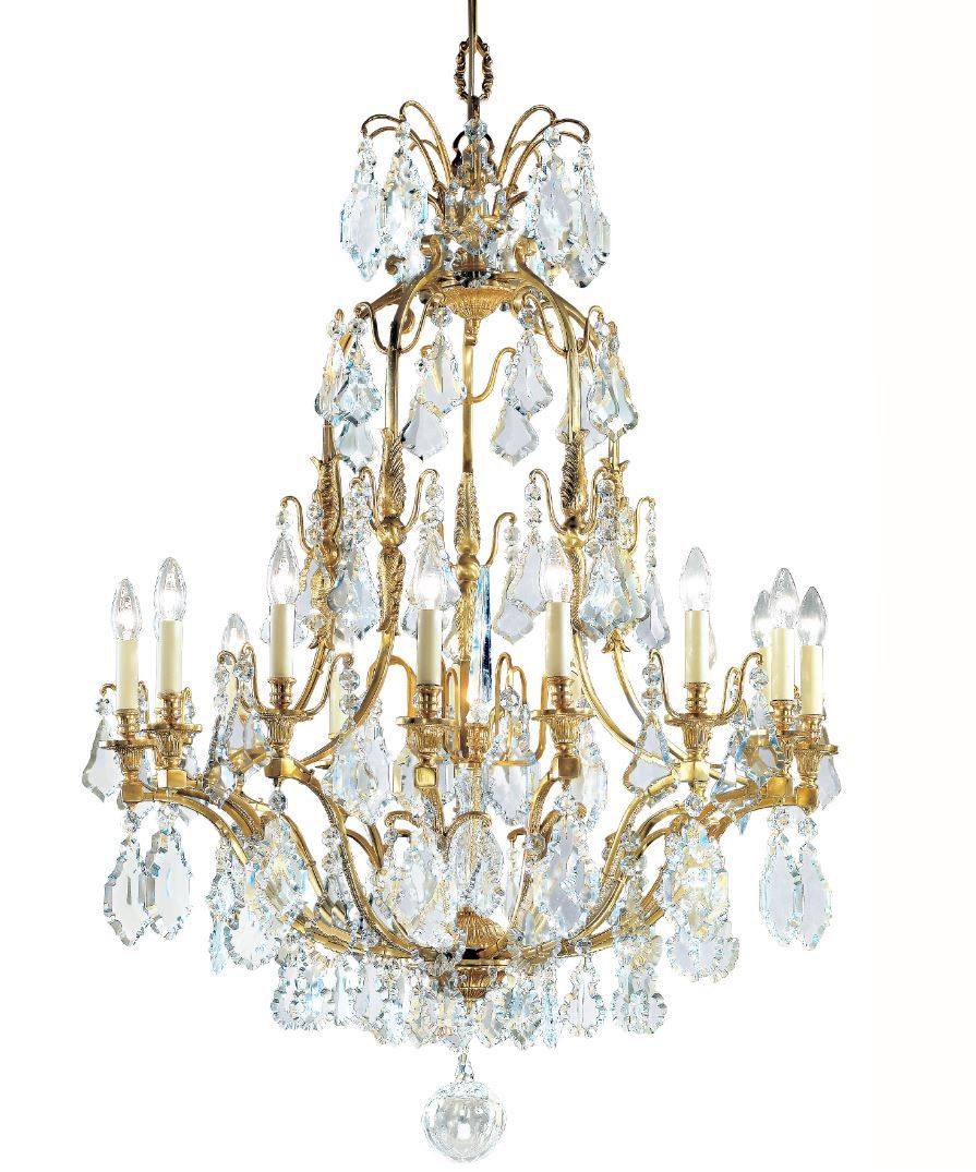 Carlton Crystal Glass Chandelier VF315AFG - (Multiply Finishes) -OasisLamps