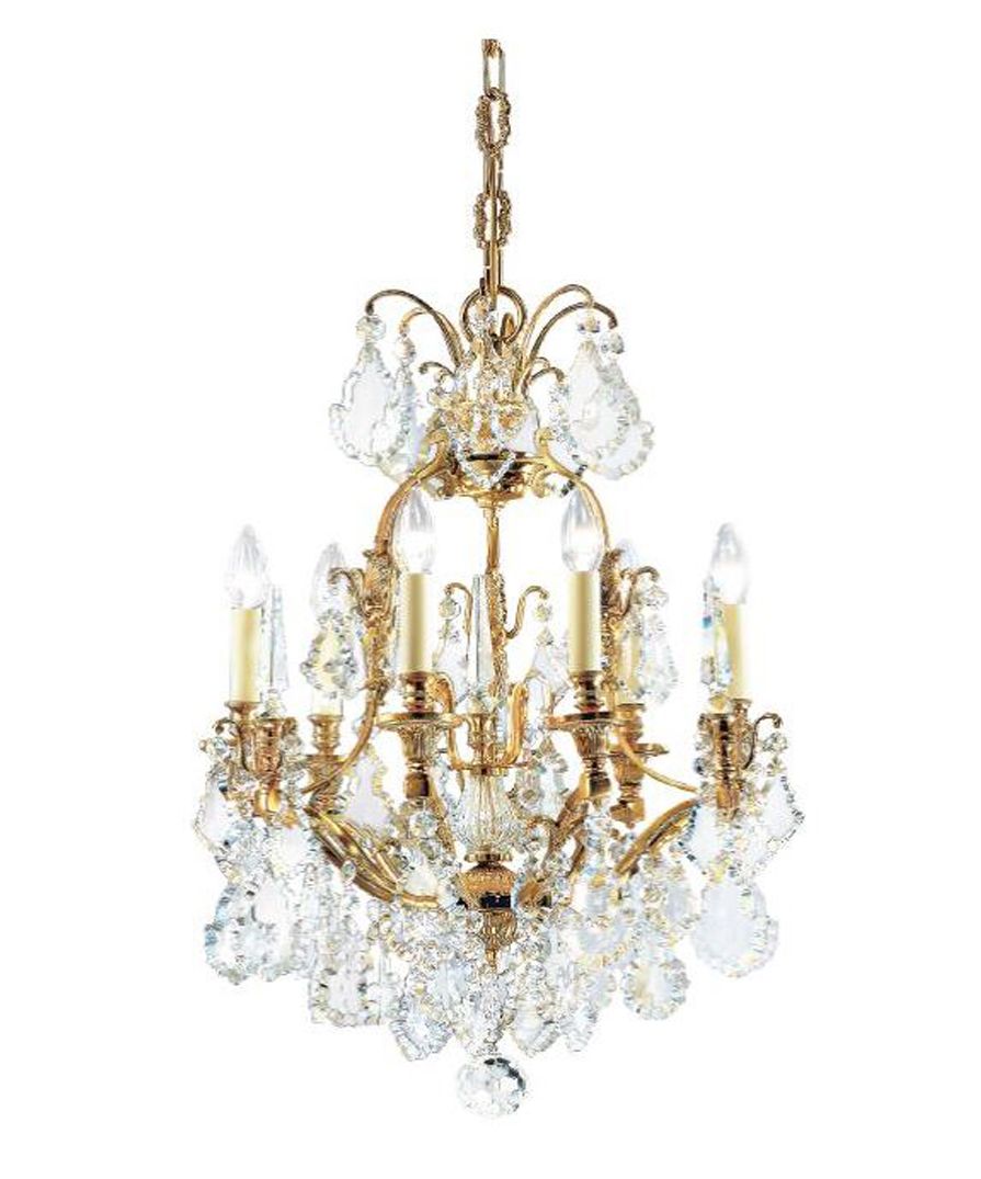 Carlton Crystal Glass Chandelier VF326AFG - (Multiply Finishes) -OasisLamps