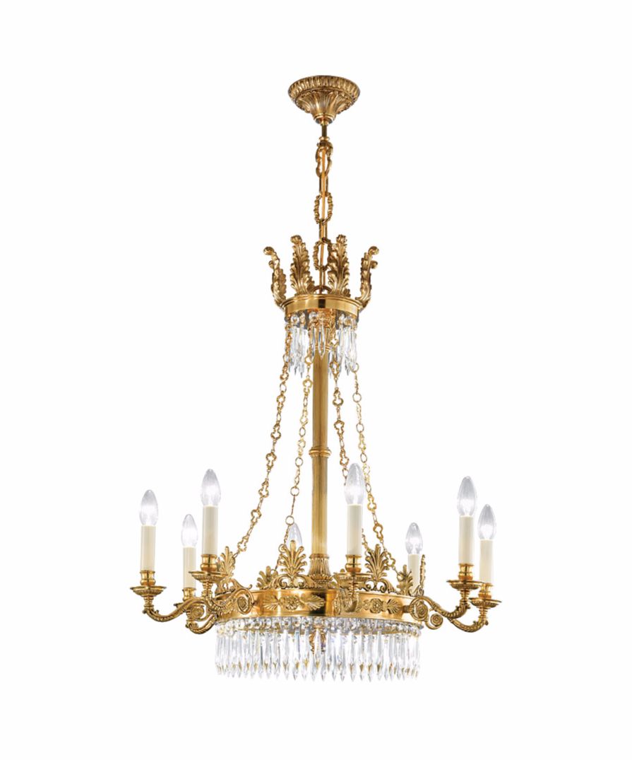 Cheltenham Crystal Glass Chandelier CF958FG - (Multiply Finishes ...