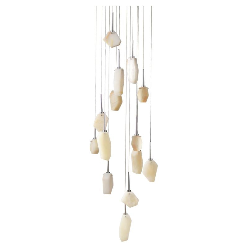 Phlisia Irregular Contemporary Alabaster Pendant Light