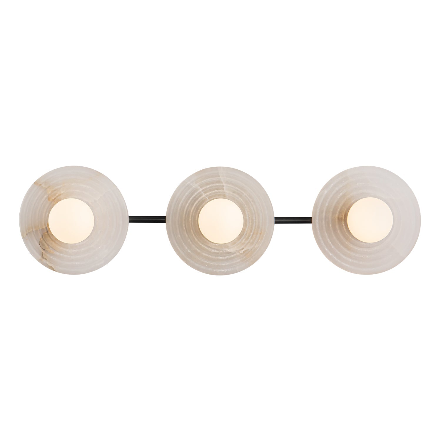 Dahlia Triple Alabaster Wall Sconce