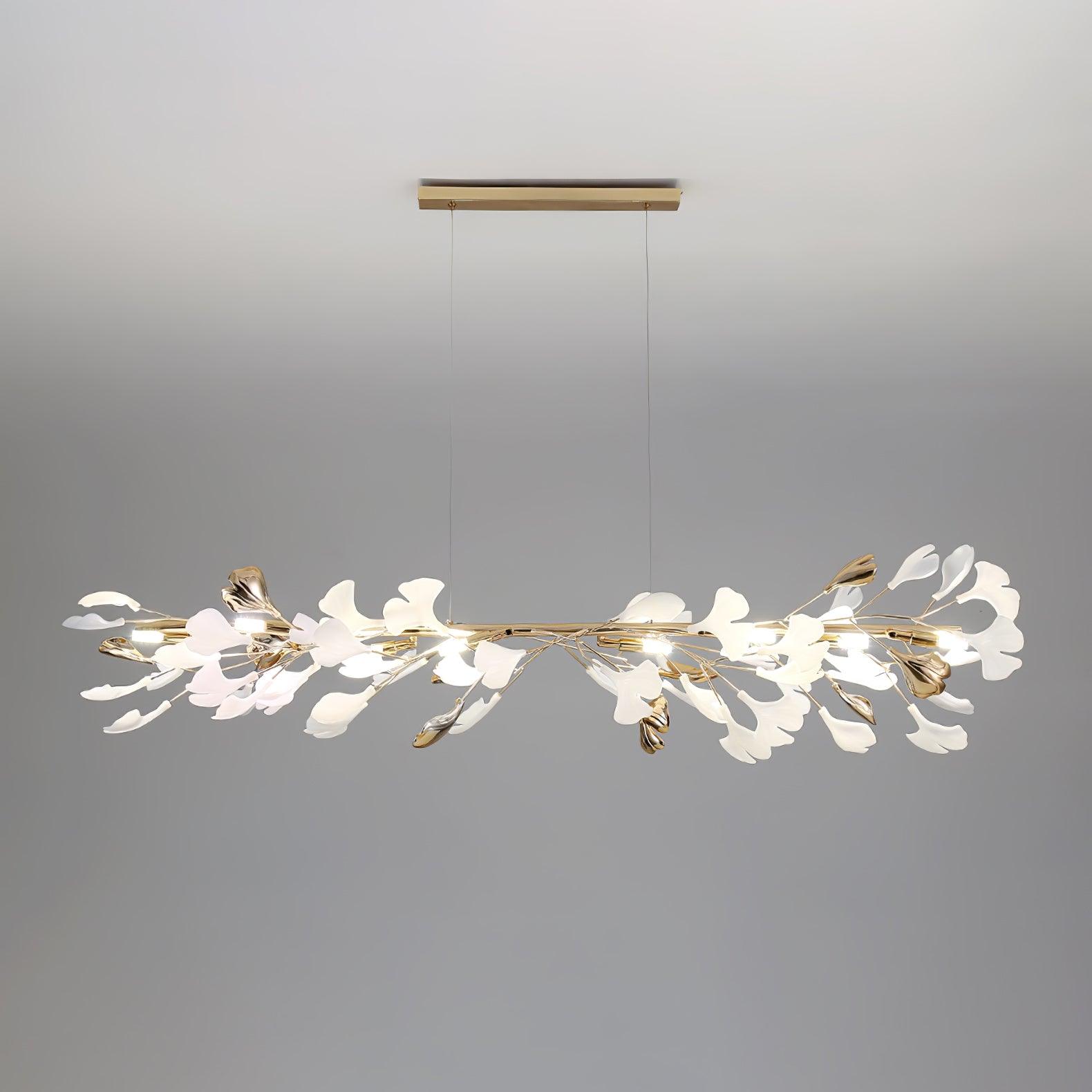 Twilight Branches Ceramic Gingko Chandelier T