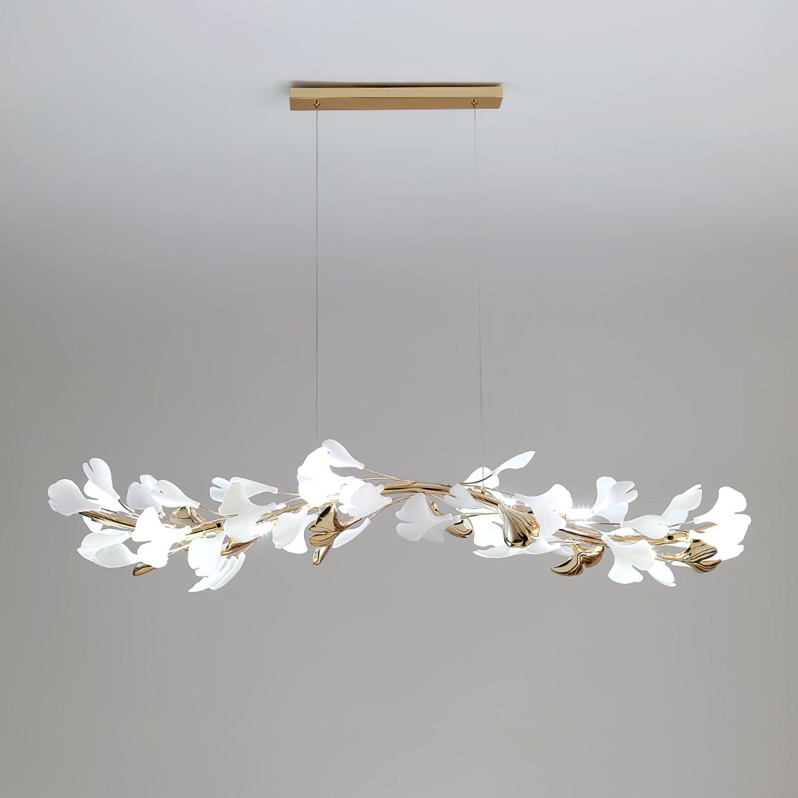 Twilight Branches Ceramic Gingko Chandelier T