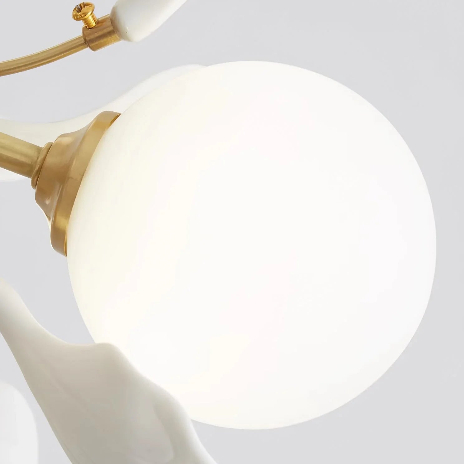 Twilight Branches Ceramic Gingko Chandelier