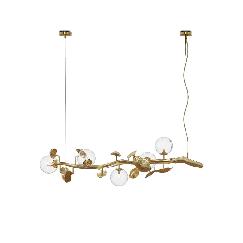 Gold Leaf Hera Chandelier