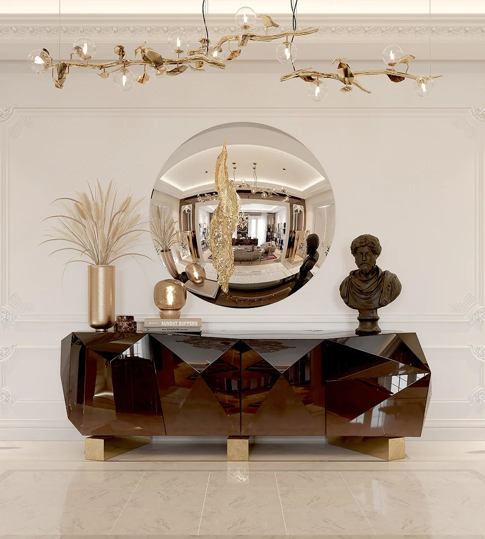 Gold Leaf Hera Chandelier