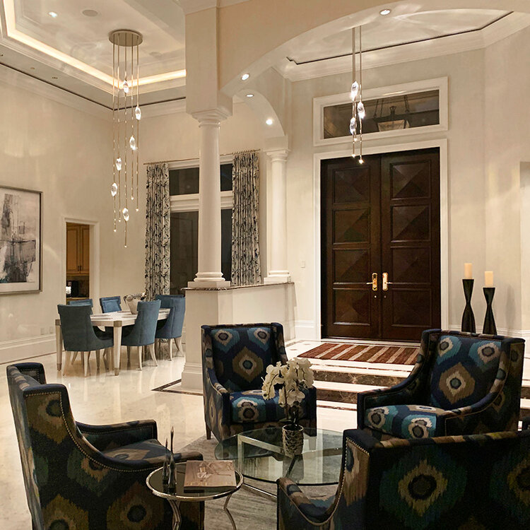 PEZZO  CRYSTAL CHANDELIER 21''H