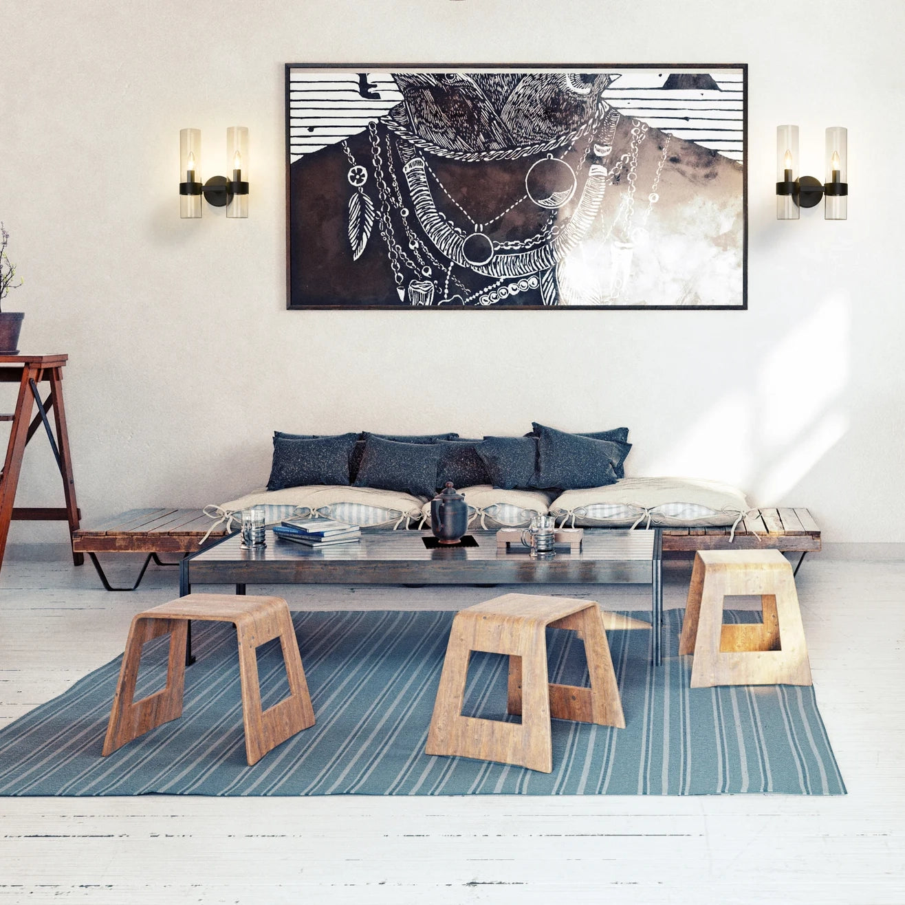 Brio Double Wall Sconce 13''H