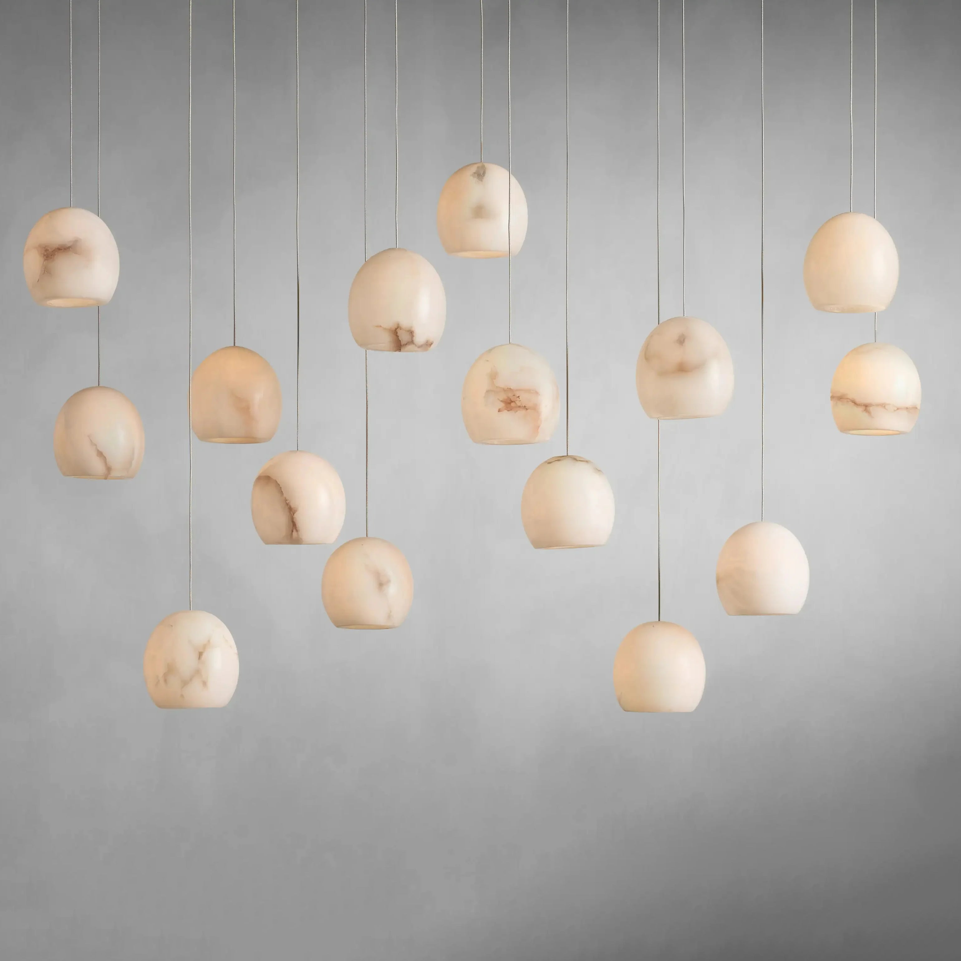 Alabaster Maeva Rectangular Chandelier 7 Lights / 15 Lights / 30 Lights