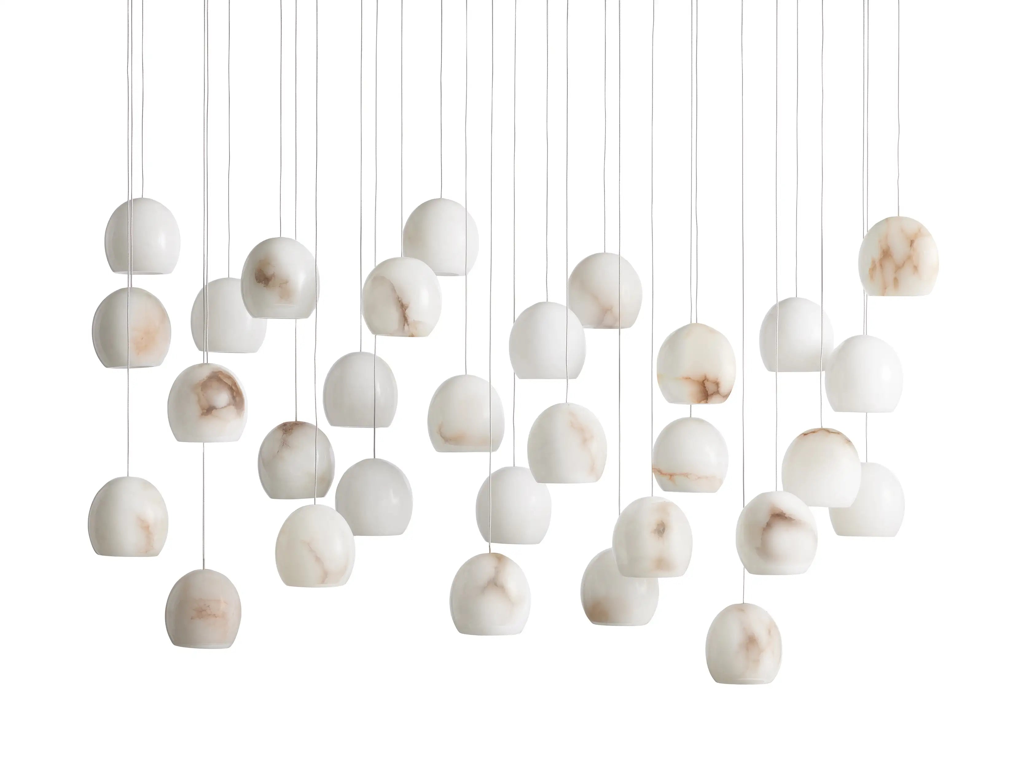 Alabaster Maeva Rectangular Chandelier 7 Lights / 15 Lights / 30 Lights