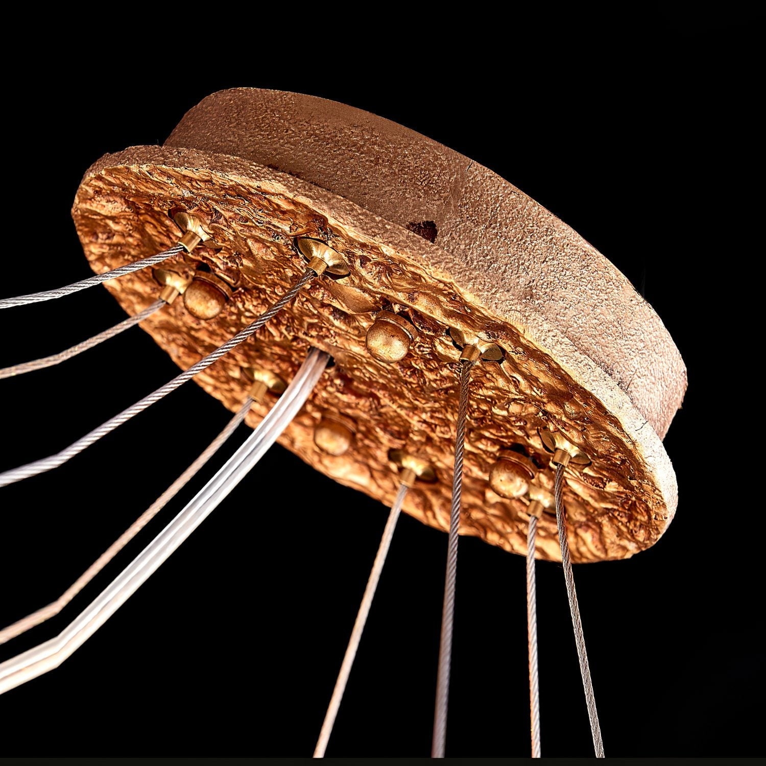 Flora Leaf Branch Brass Chandelier